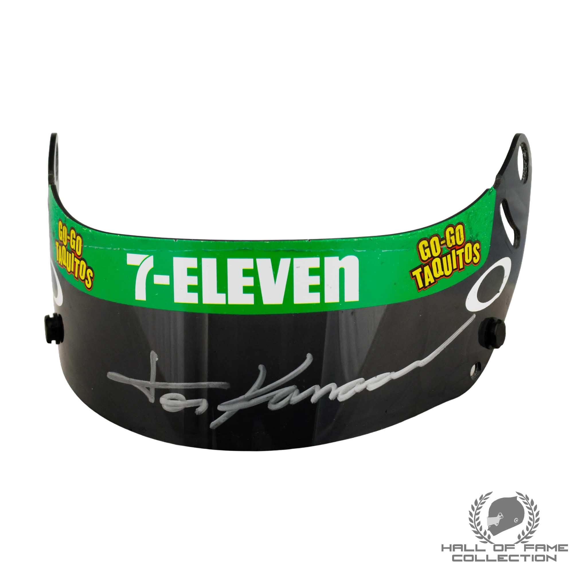 2003 Tony Kanaan Signed Race Used Andretti Green Racing IndyCar Visor