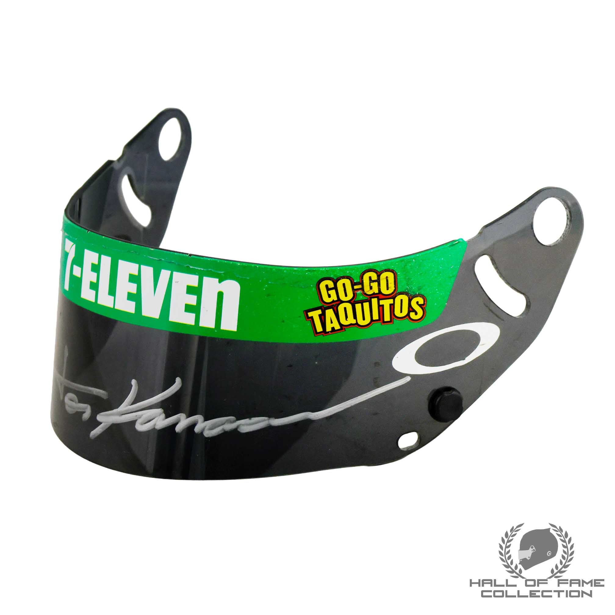 2003 Tony Kanaan Signed Race Used Andretti Green Racing IndyCar Visor