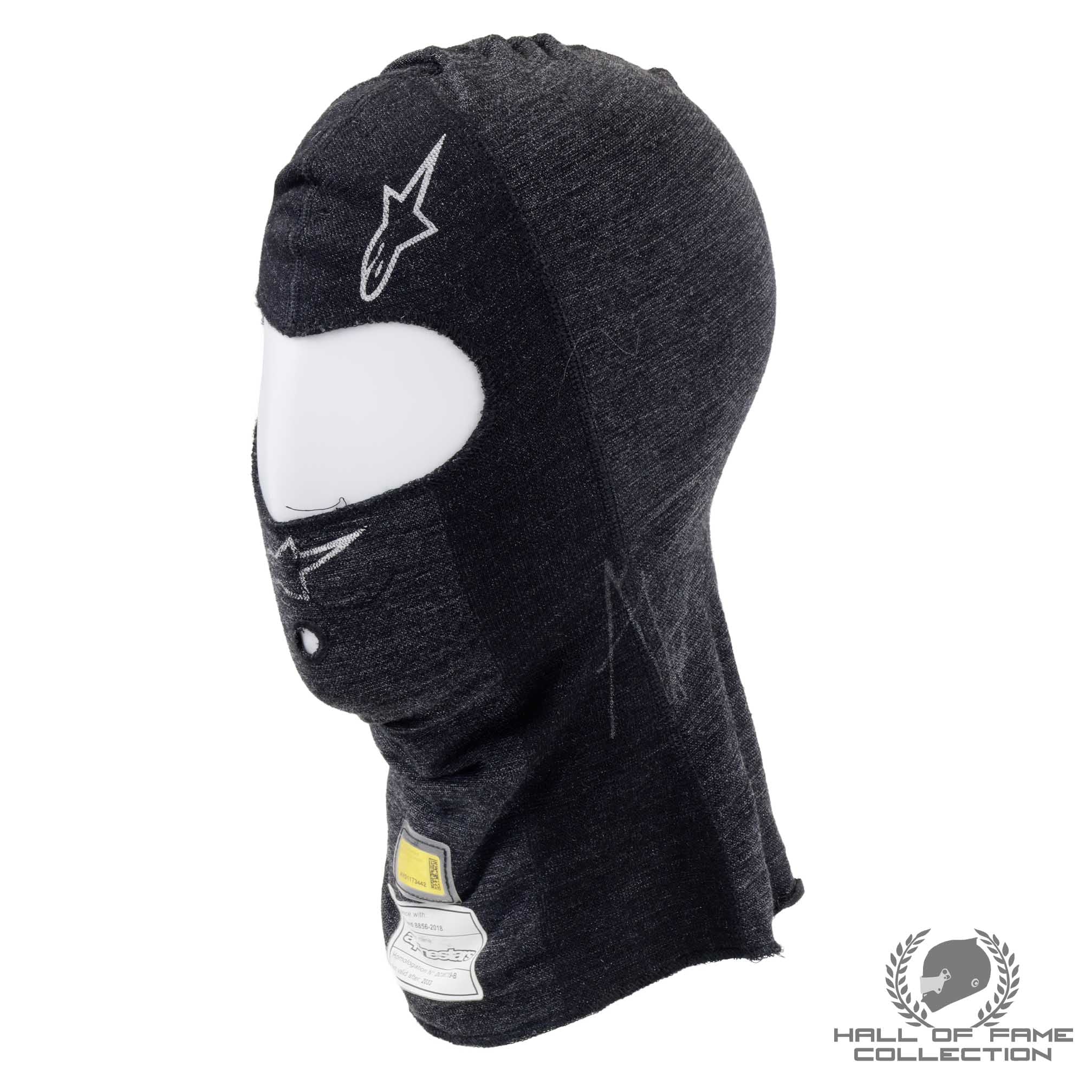 Alexander Rossi Signed Arrow McLaren Race Worn IndyCar Alpinestars Balaclava