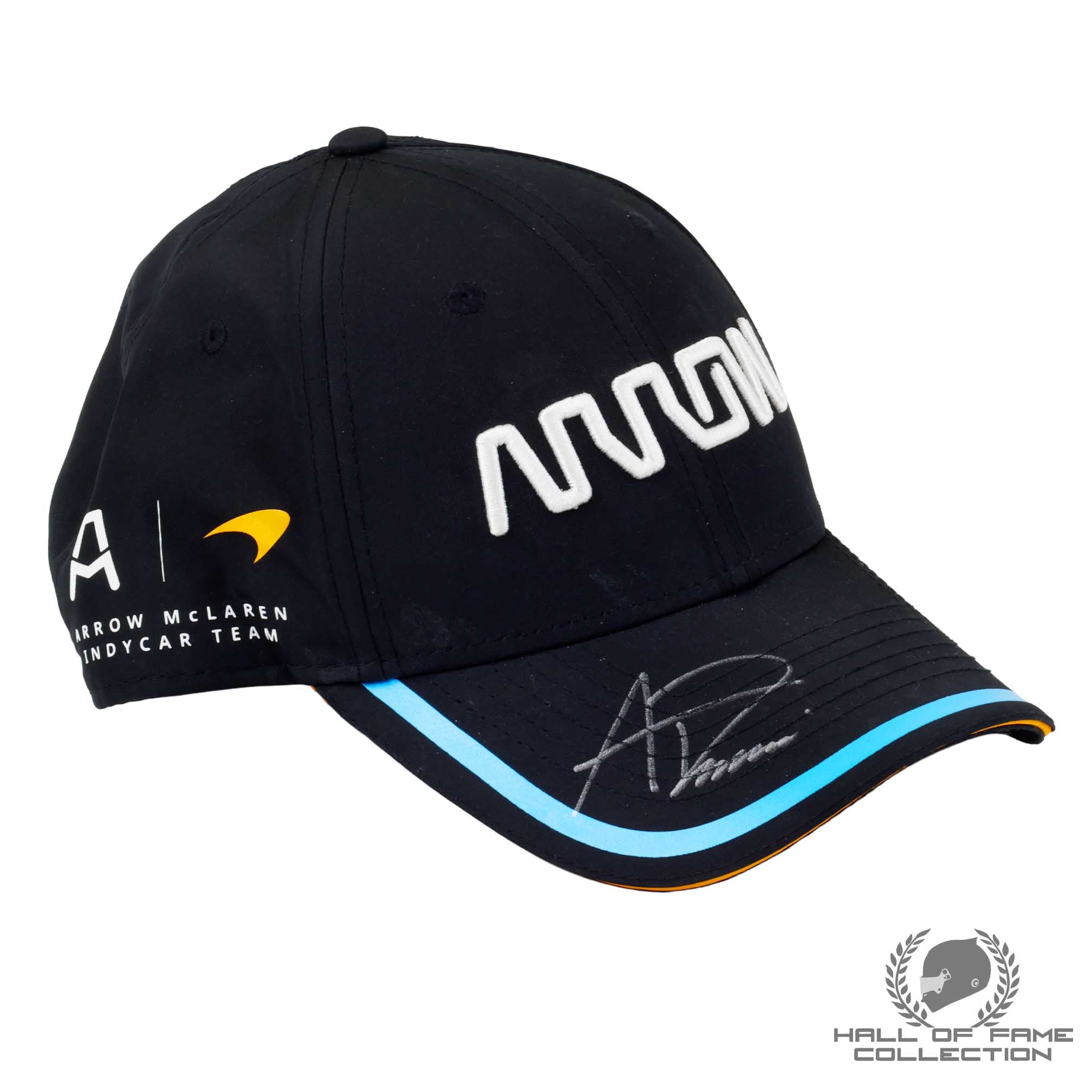 Alexander Rossi Signed Arrow McLaren Driver Worn IndyCar Arrow Hat