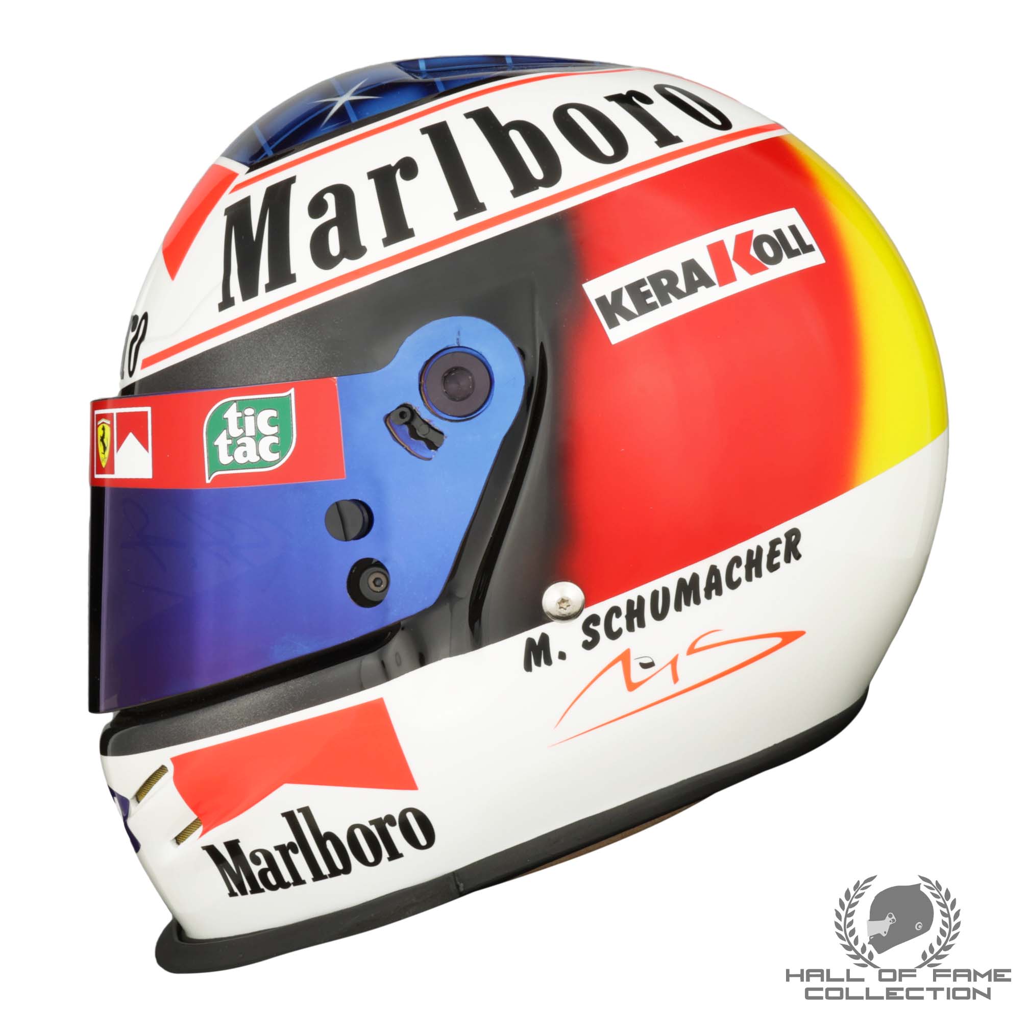 2000 Michael Schumacher Signed San Marino GP Win Scuderia Ferrari Limited Edition 33/50 Bell Series Replica F1 Helmet