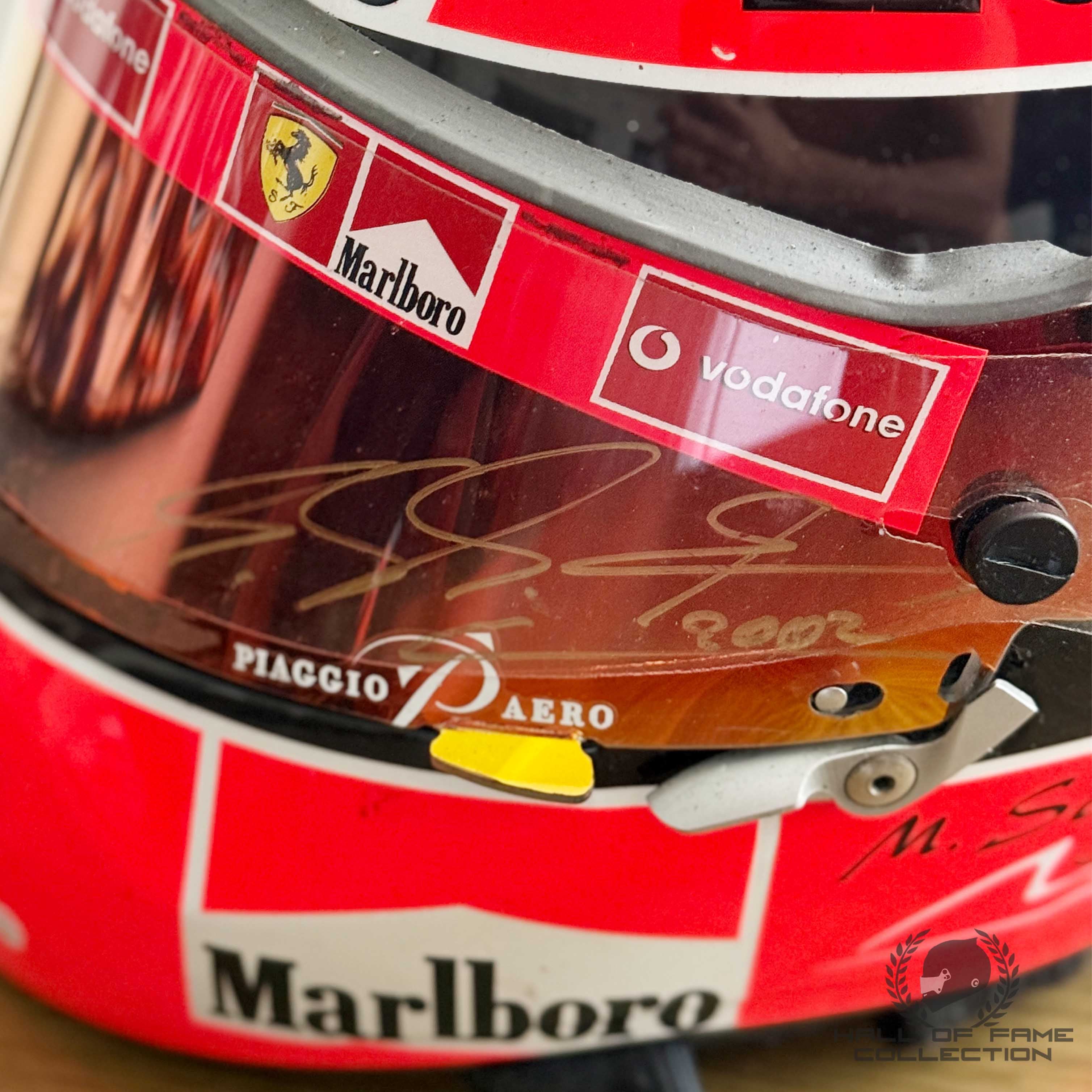 2002 Michael Schumacher Signed Canadian GP Race Winning Used Scuderia Ferrari F1 Helmet