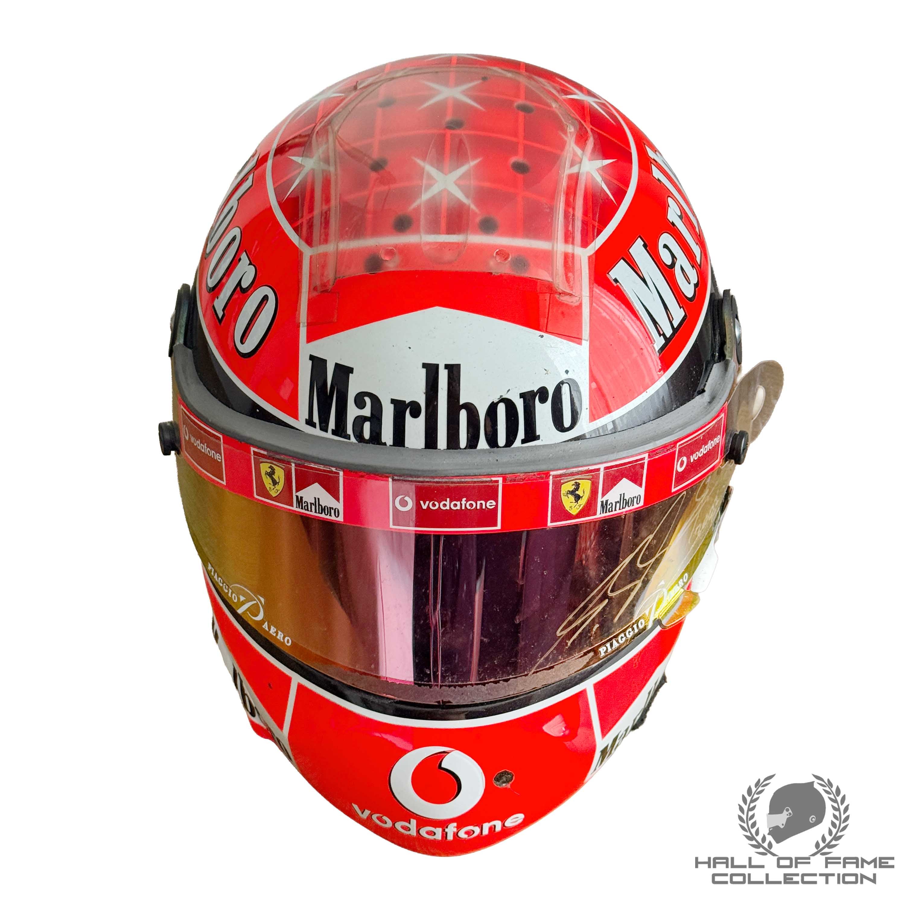 2002 Michael Schumacher Signed Canadian GP Race Winning Used Scuderia Ferrari F1 Helmet