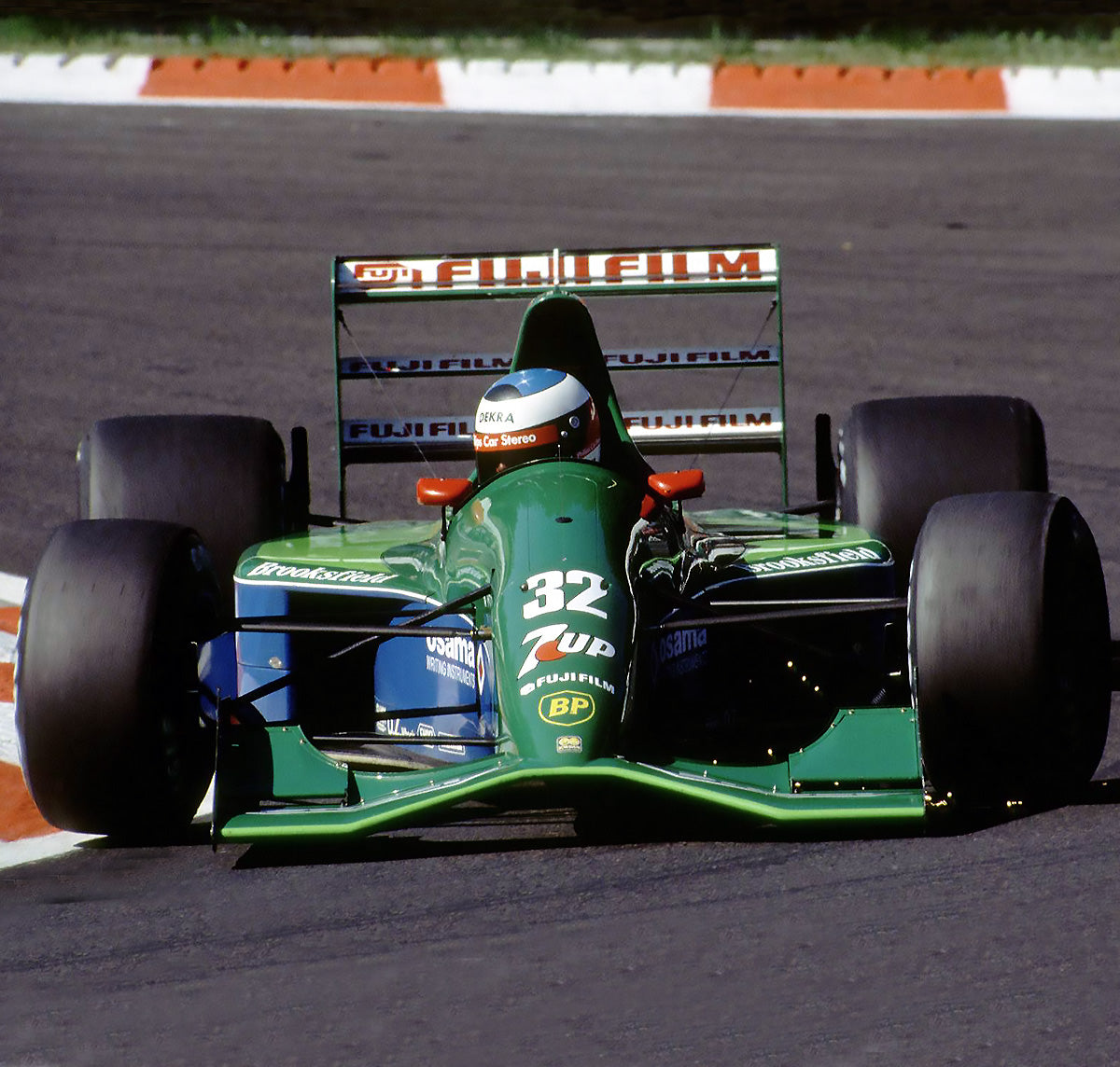 1991 Michael Schumacher Signed Personal Team Issued 7Up Jordan Belgian GP Debut Rookie F1 Jacket