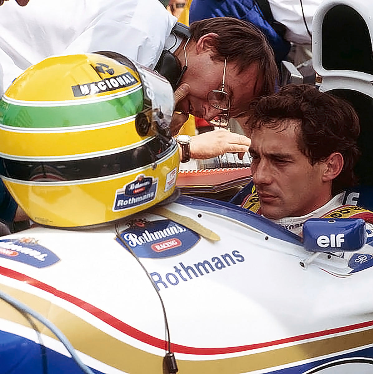 1994 Ayrton Senna Replica Bell M3 Rothmans Williams Renault F1 Helmet