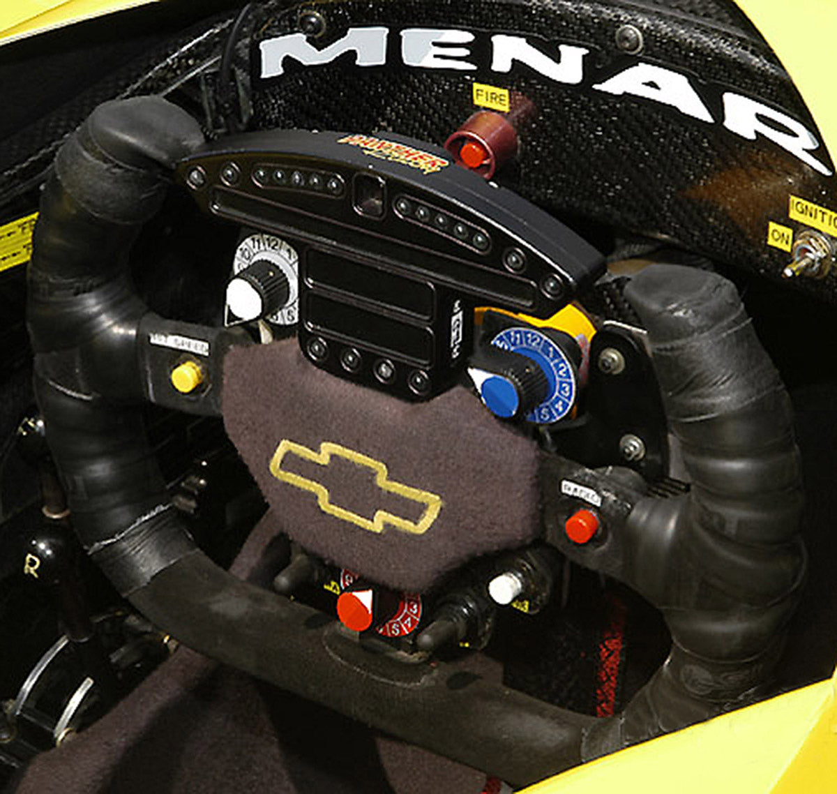 2005 Tomas Scheckter Panther Racing Race Used IndyCar Steering Wheel