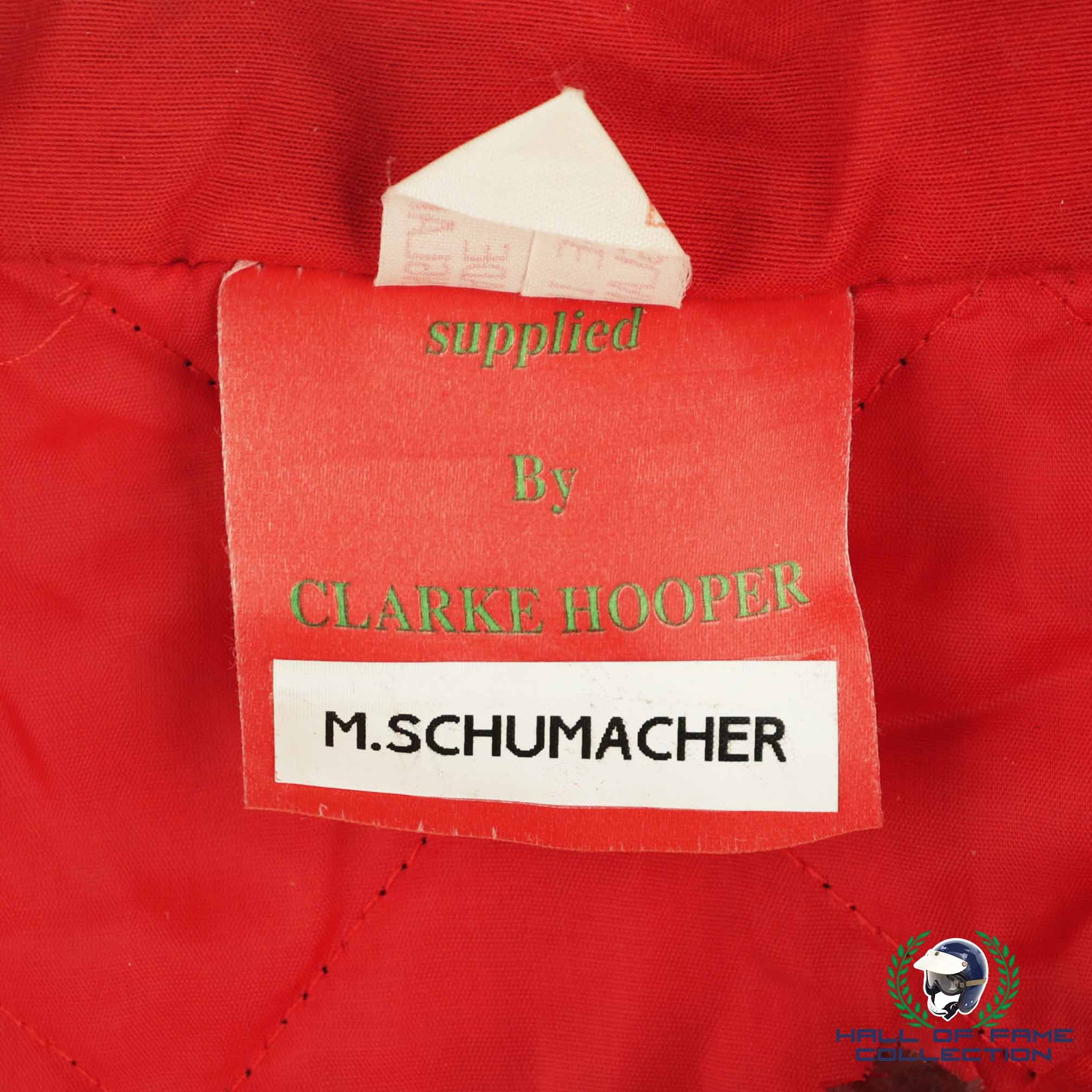 1991 Michael Schumacher Signed Personal Team Issued 7Up Jordan Belgian GP Debut Rookie F1 Jacket