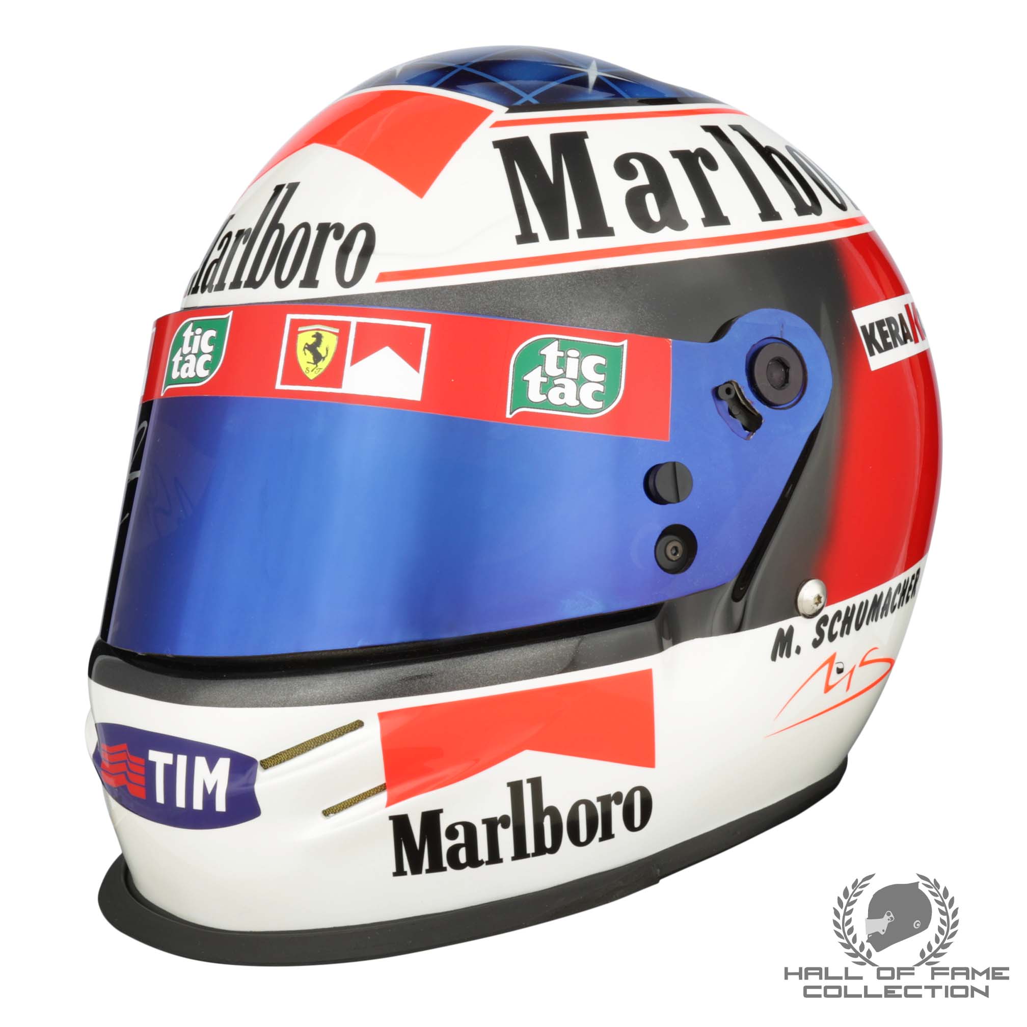 2000 Michael Schumacher Signed San Marino GP Win Scuderia Ferrari Limited Edition 33/50 Bell Series Replica F1 Helmet