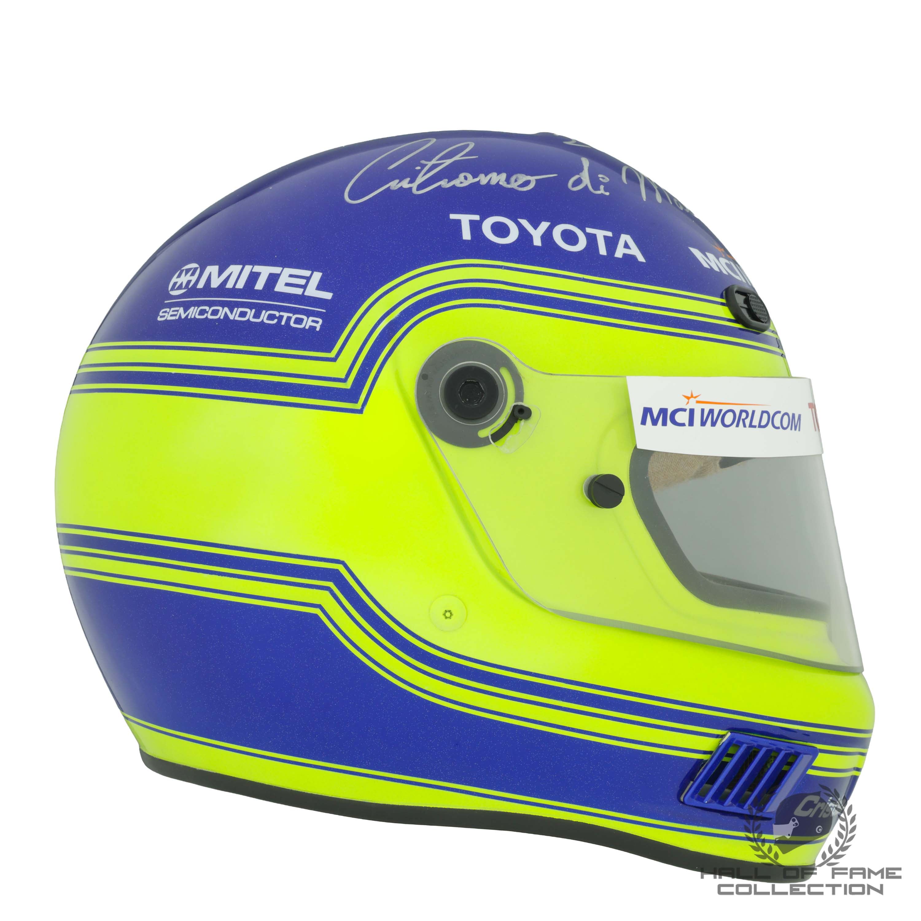 2000 Cristiano Da Matta Signed PPI Motorsports Replica Indycar Helmet