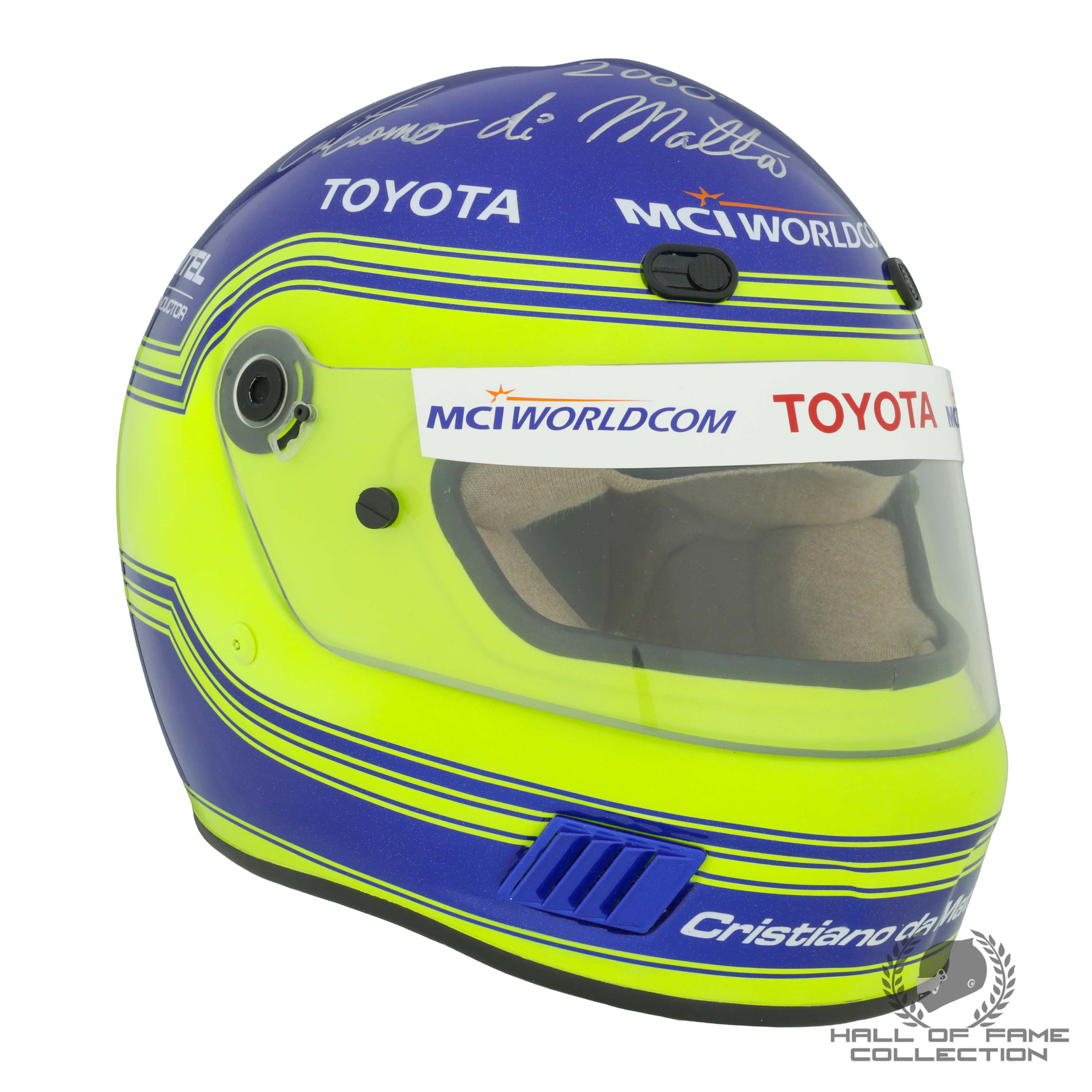 2000 Cristiano Da Matta Signed PPI Motorsports Replica Indycar Helmet
