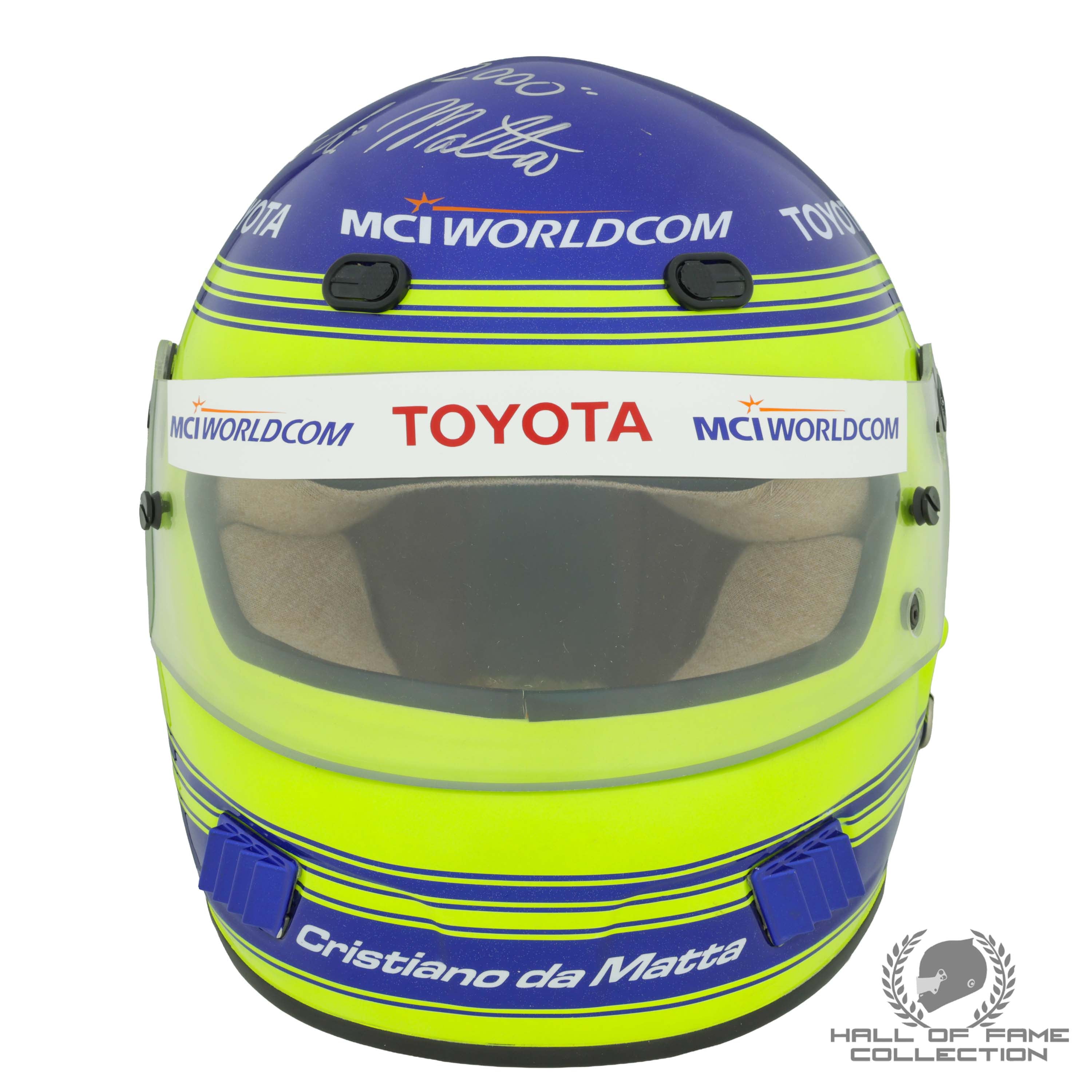 2000 Cristiano Da Matta Signed PPI Motorsports Replica Indycar Helmet