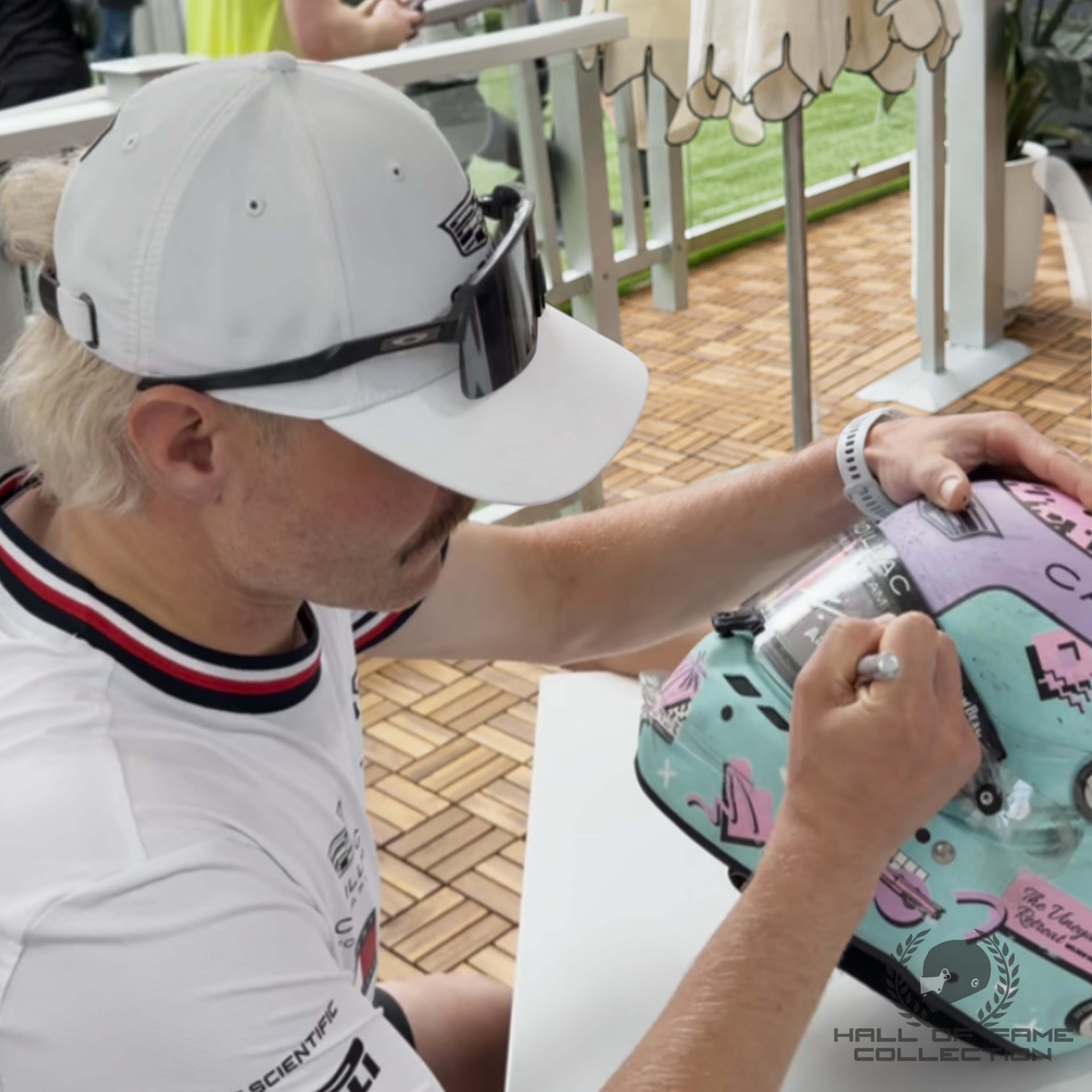 2026 Valtteri Bottas Signed Miami GP Race Used Cadillac F1 Helmet