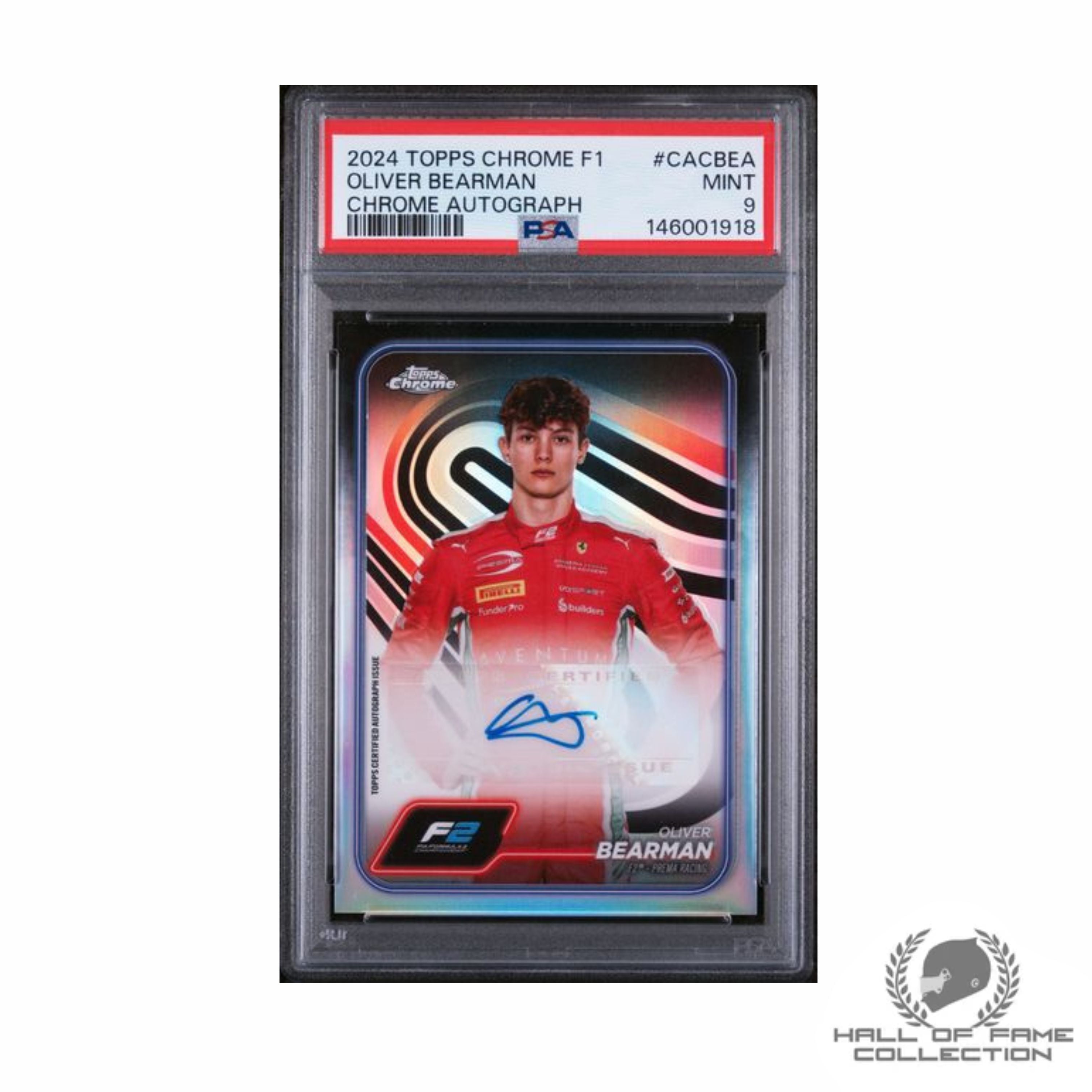 2024 TOPPS CHROME FORMULA 1 CHROME AUTOGRAPHS OLIVER BEARMAN #CACBEA