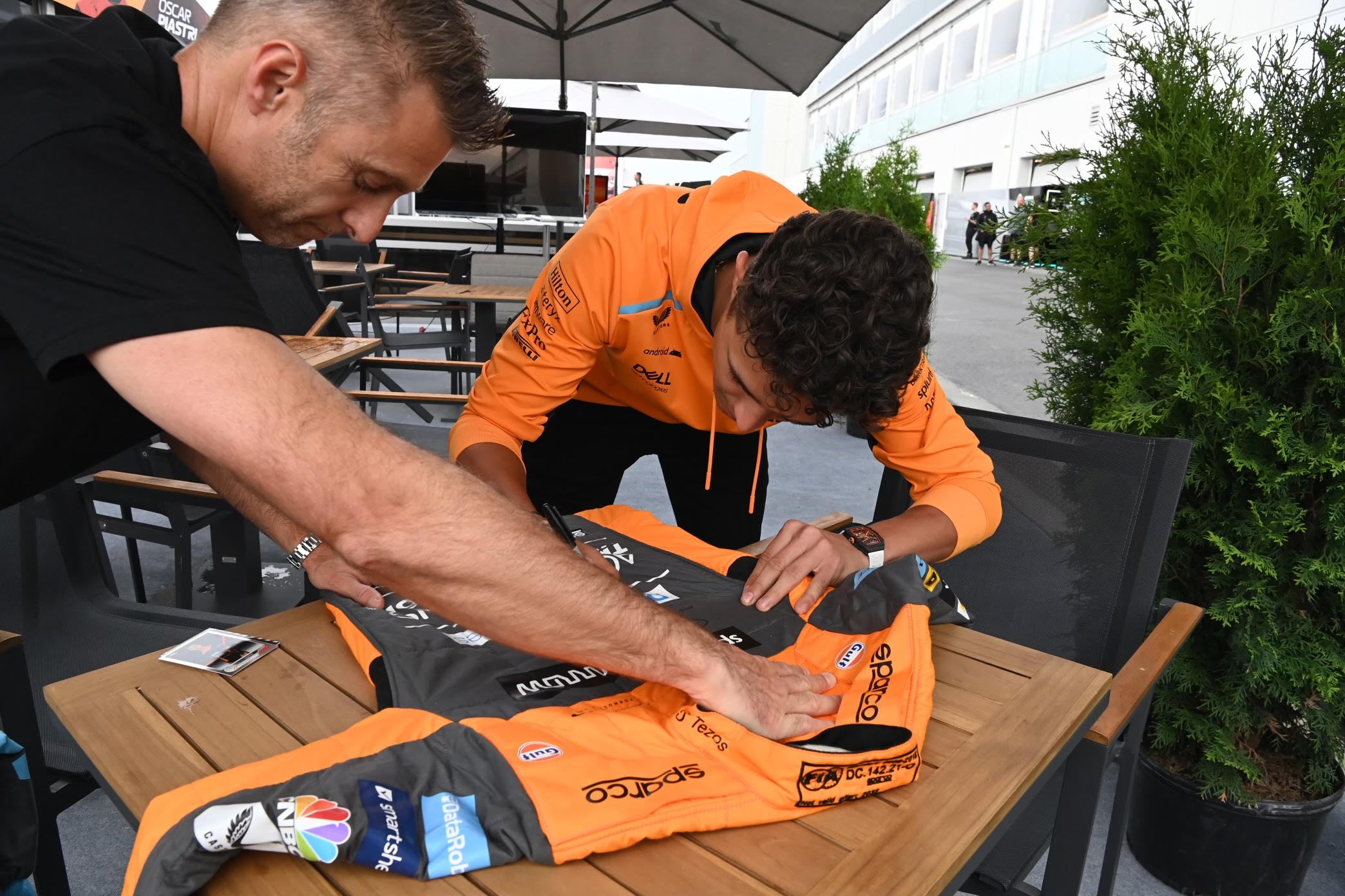 2022 Lando Norris Signed Race Used McLaren F1 Suit