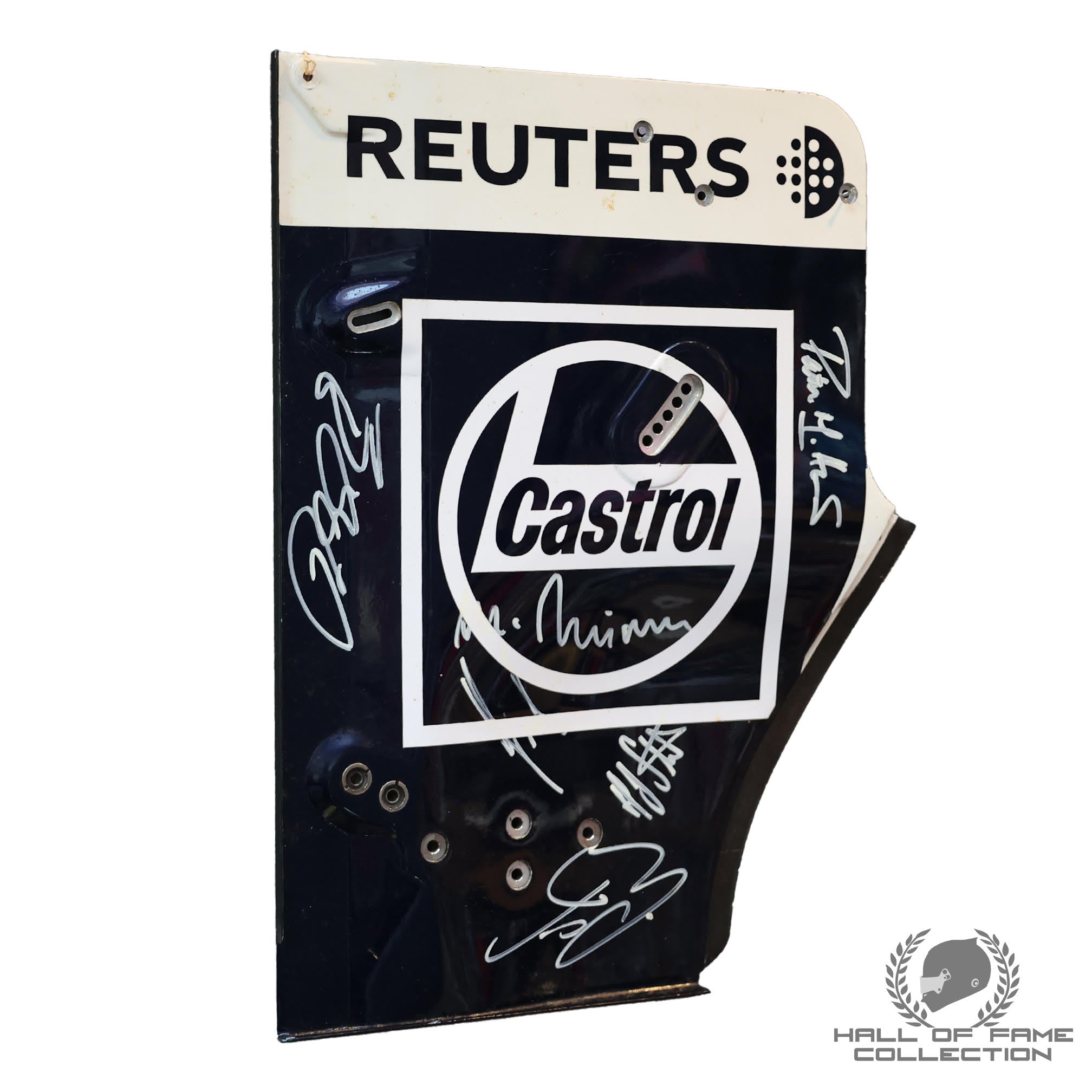 2000 Multi Signed Race Used Williams FW22 F1 Rear Wing End Plate