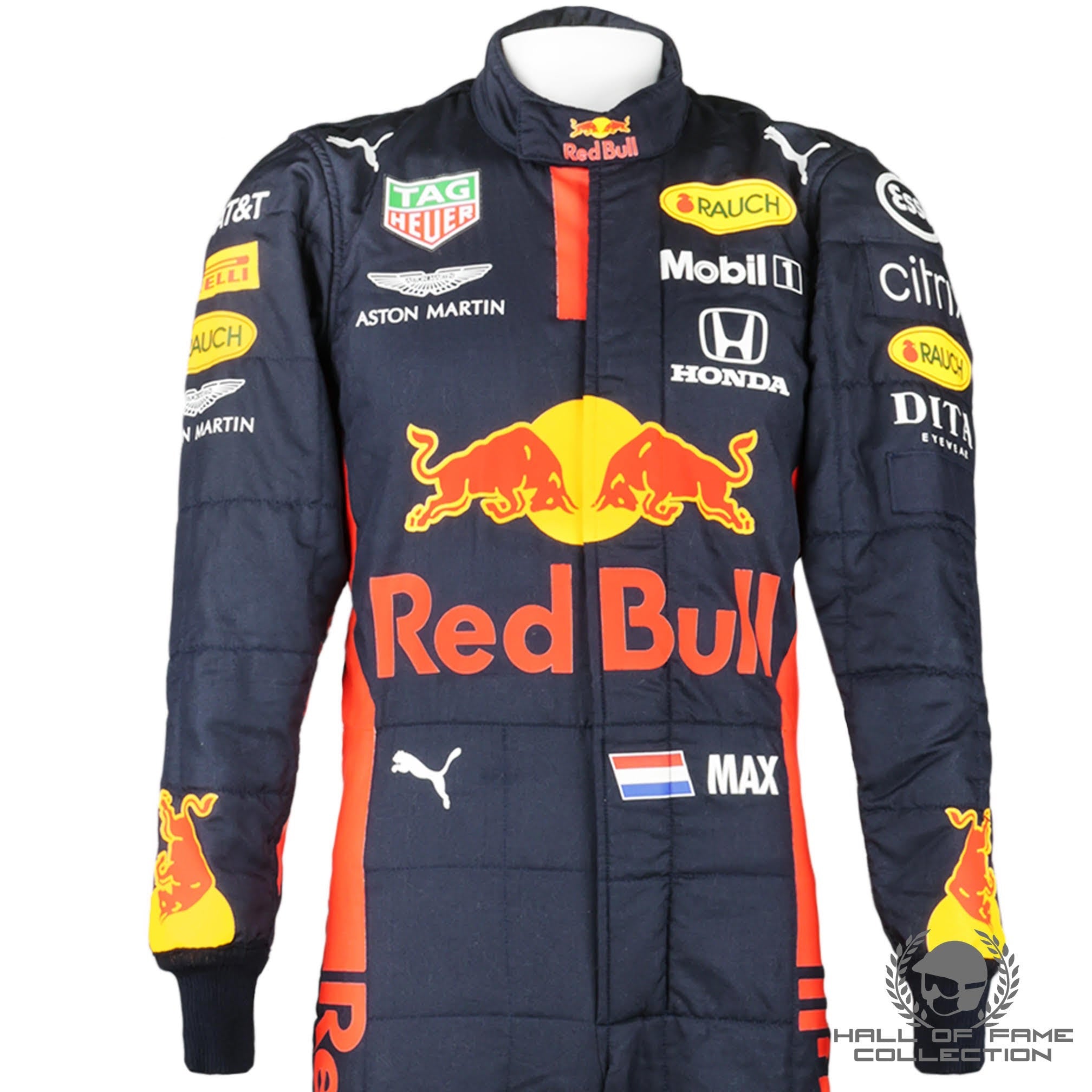 2020 Max Verstappen Race Used Red Bull Racing Portuguese GP 3rd Place F1 Suit