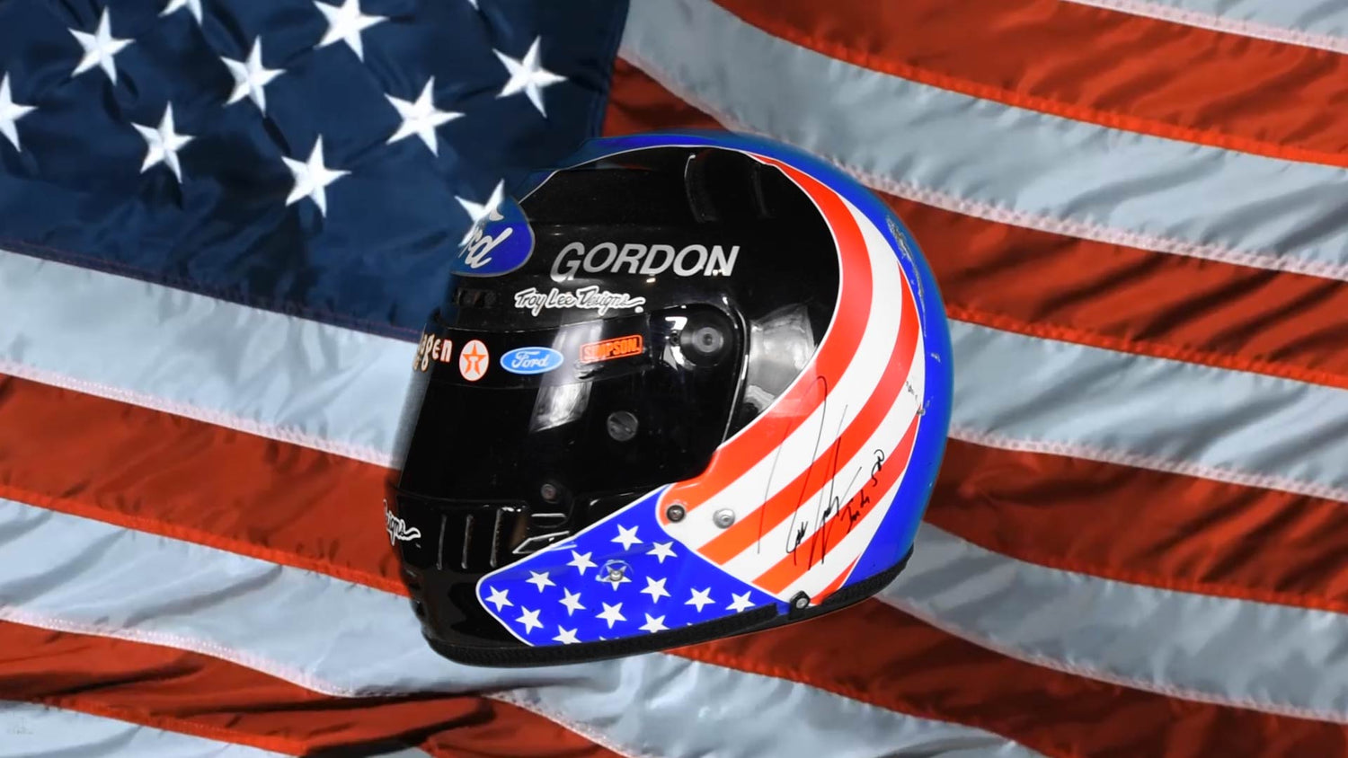 Race-used helmet from Robby Gordon's rookie season in CART