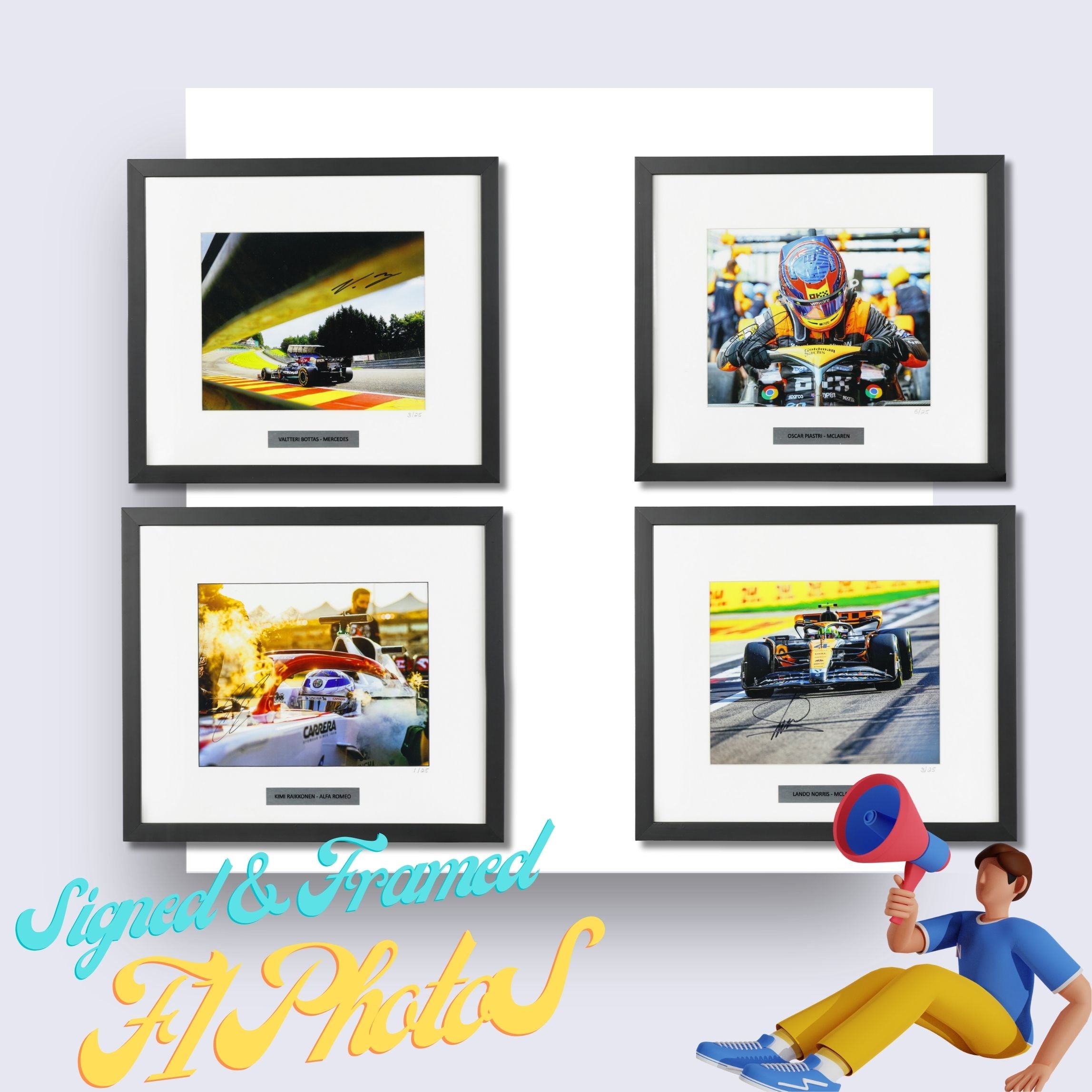 Framed & Signed F1 Photos Are In Stock!