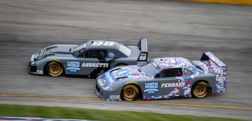 Marco Andretti wins with a roof over his head