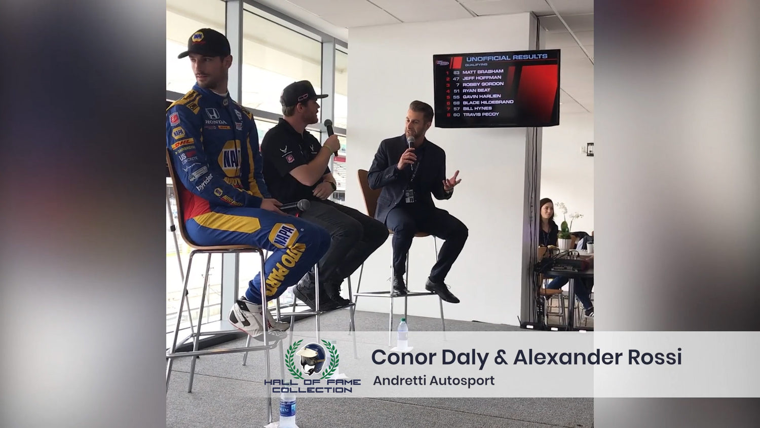 Andretti Autosport’s Alexander Rossi and Conor Daly interviewed by Darren L. Jack at COTA