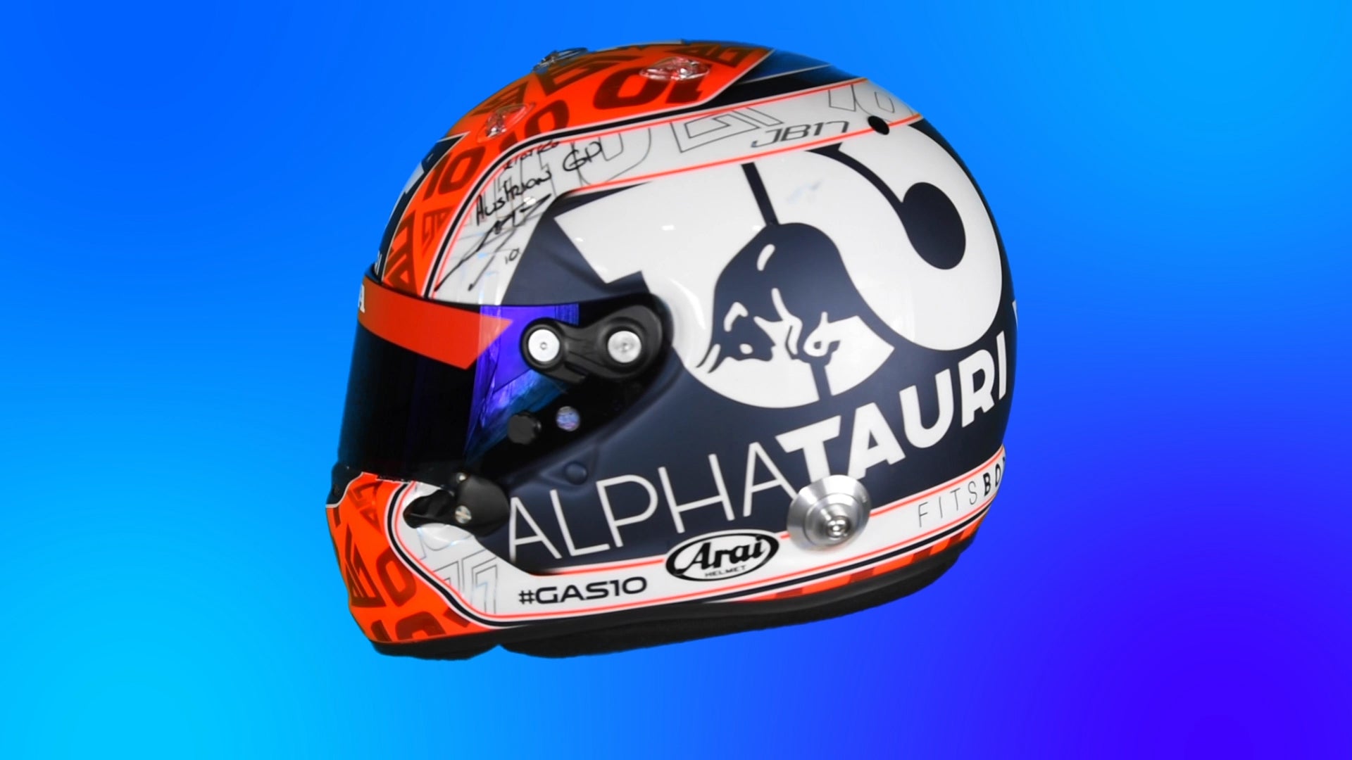 Signed, race-used items from Gasly, F1’s newest superstar