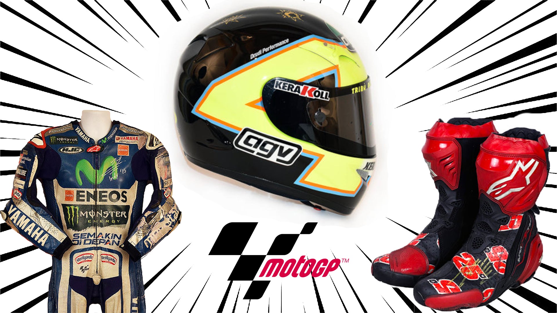 Race Worn Items From Yamaha MotoGp Legends