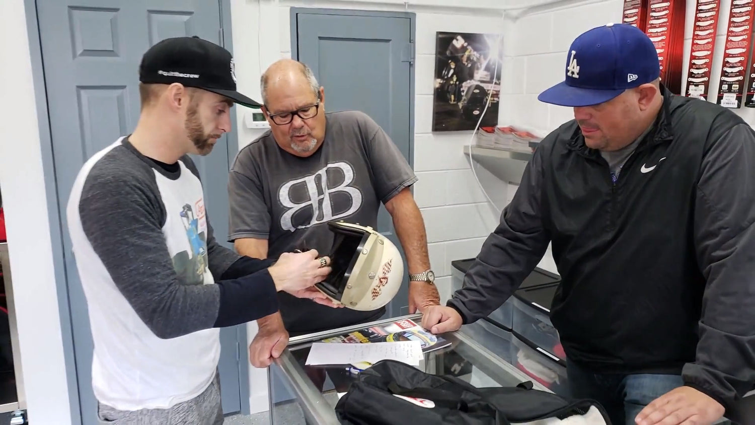 Mario Andretti's 1966 Bell helmet returns to Bell Racing USA for the first time in over 50 years.