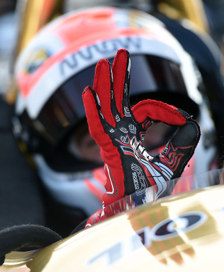 2018 James Hinchcliffe Race Worn IndyCar Gloves