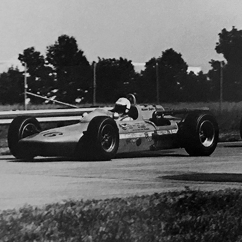 1965/66 Al Unser Race Used Pikes Peak Hill Climb/IndyCar Helmet