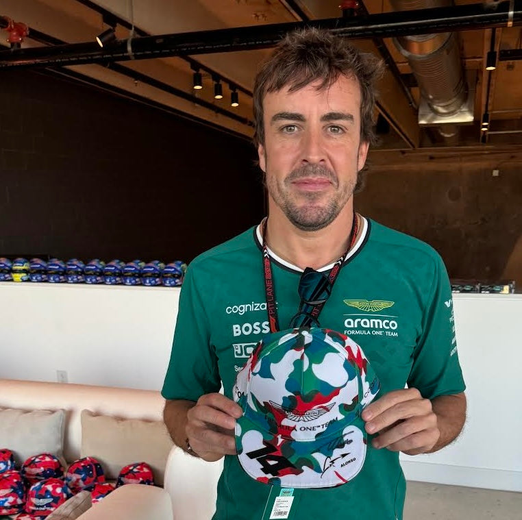 Fernando Alonso Signed Mexican GP Aston Martin F1 Hat