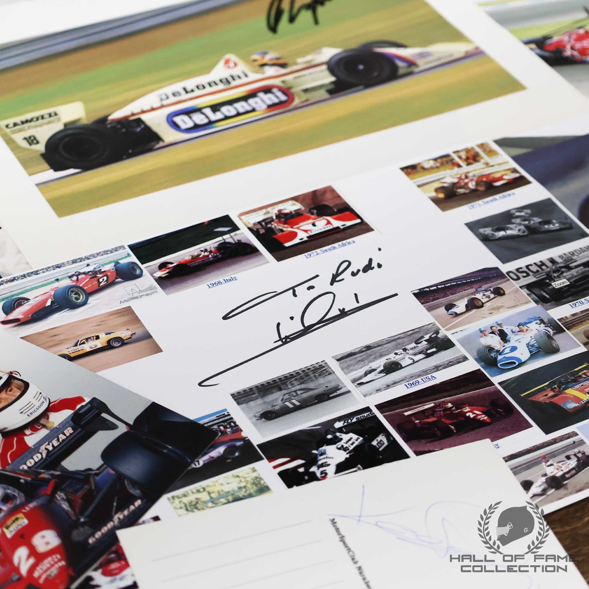 Original Formula 1 Driver Autograph Collection Including 14 World Champions