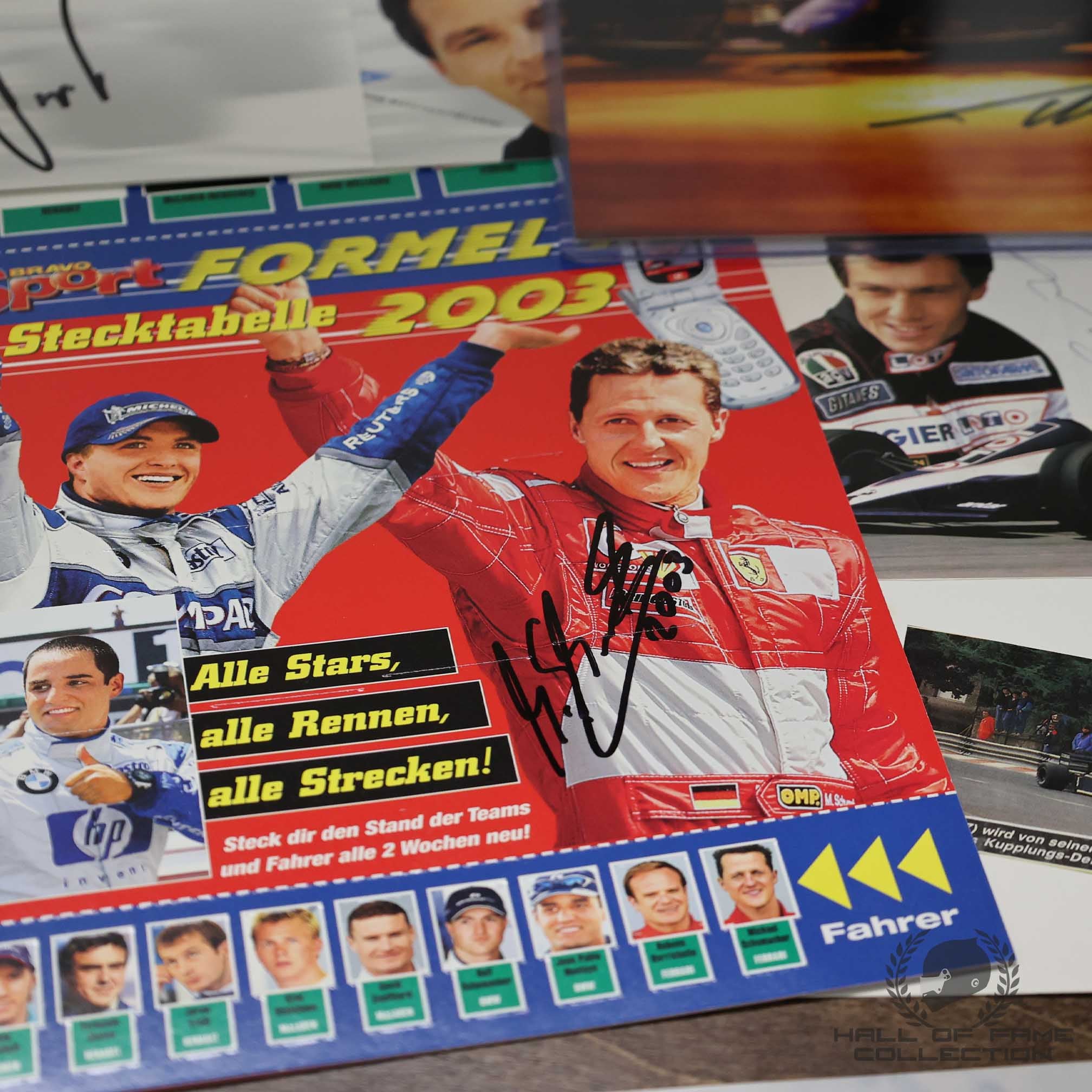 Original Formula 1 Driver Autograph Collection Including 14 World Champions