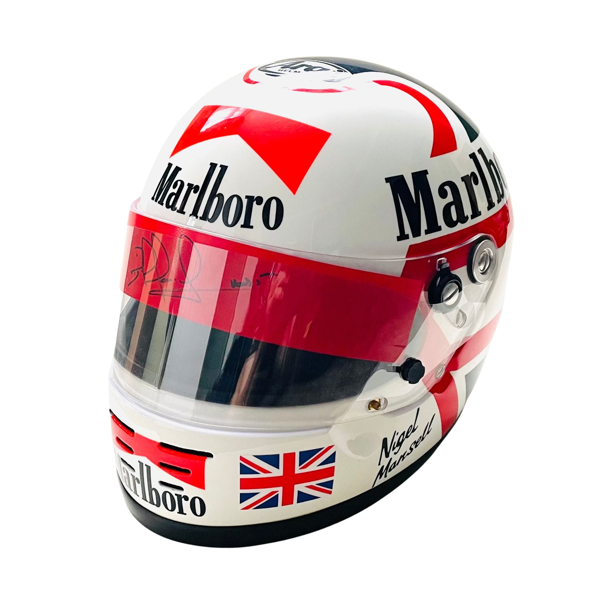 1990 Nigel Mansell Signed Replica Scuderia Ferrari F1 Helmet