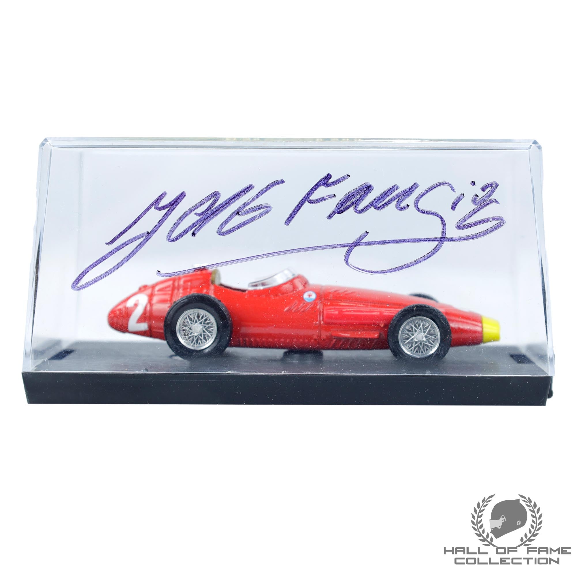 1957 Juan Manuel Fangio Signed Maserati 250F 1:43 Scale F1 Model