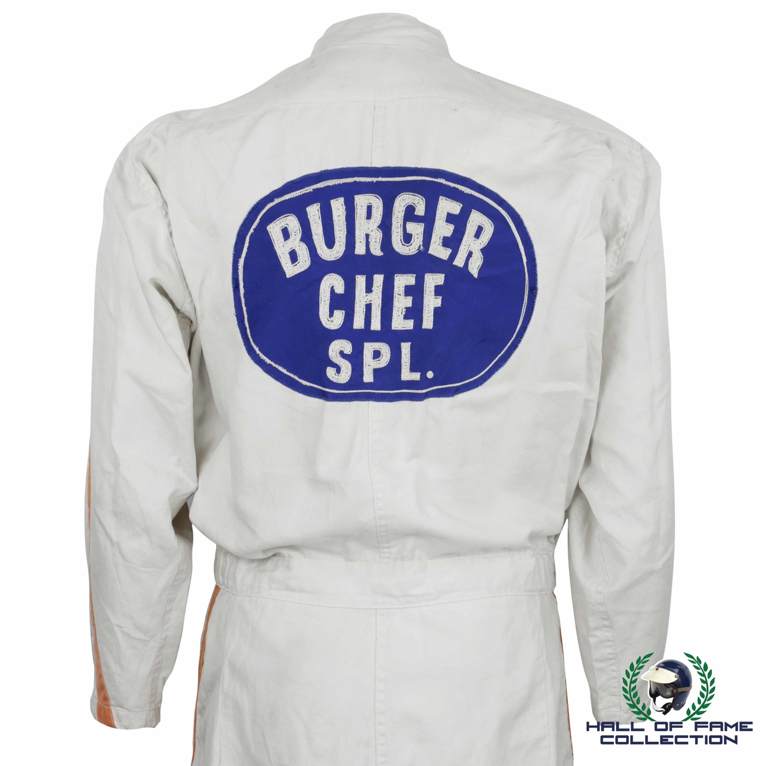 1960's Bob Harkey Original Race Used Burger Chef Special Suit And Trophy