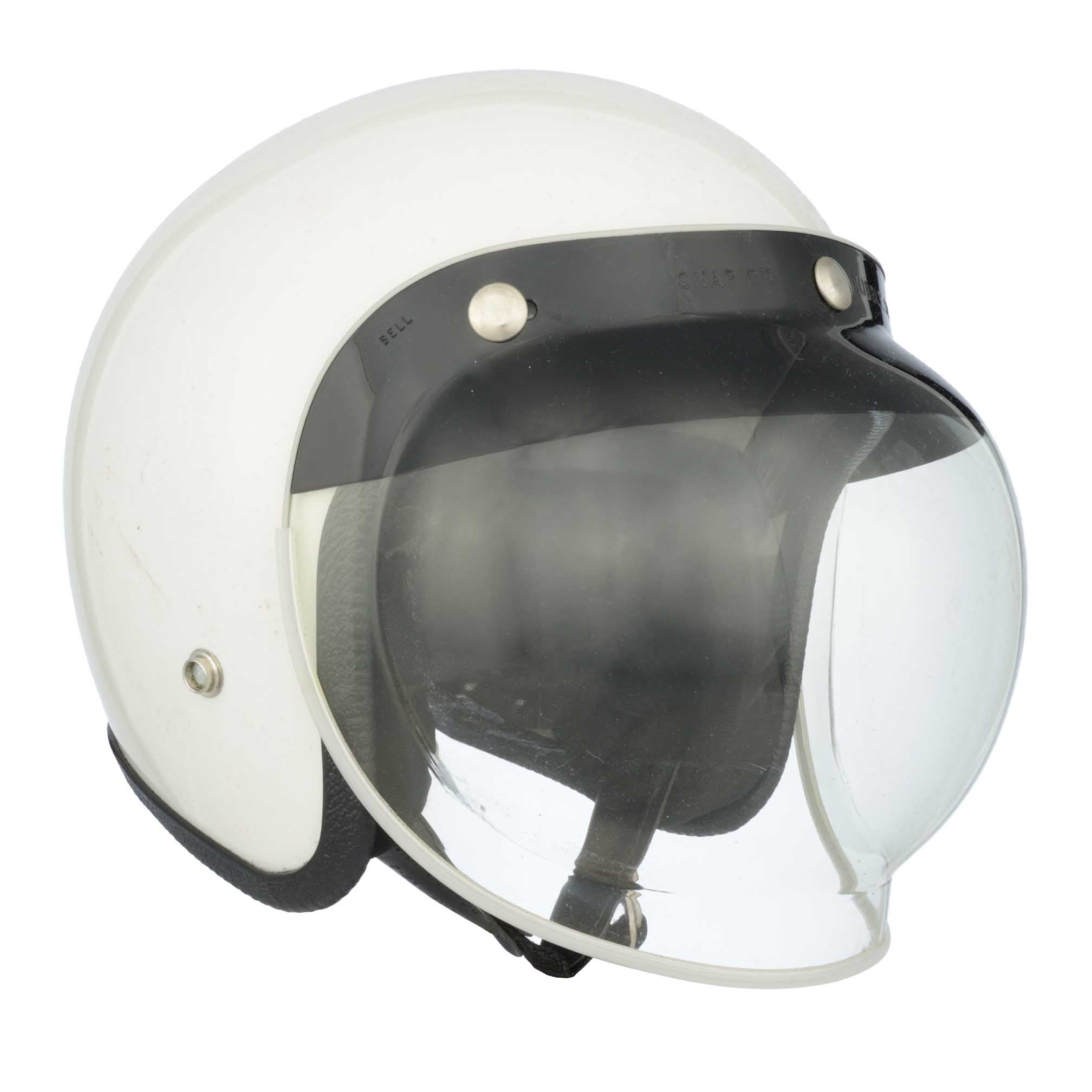 1960s Phil Hill Race Used Bubble Visor With Replica Helmet