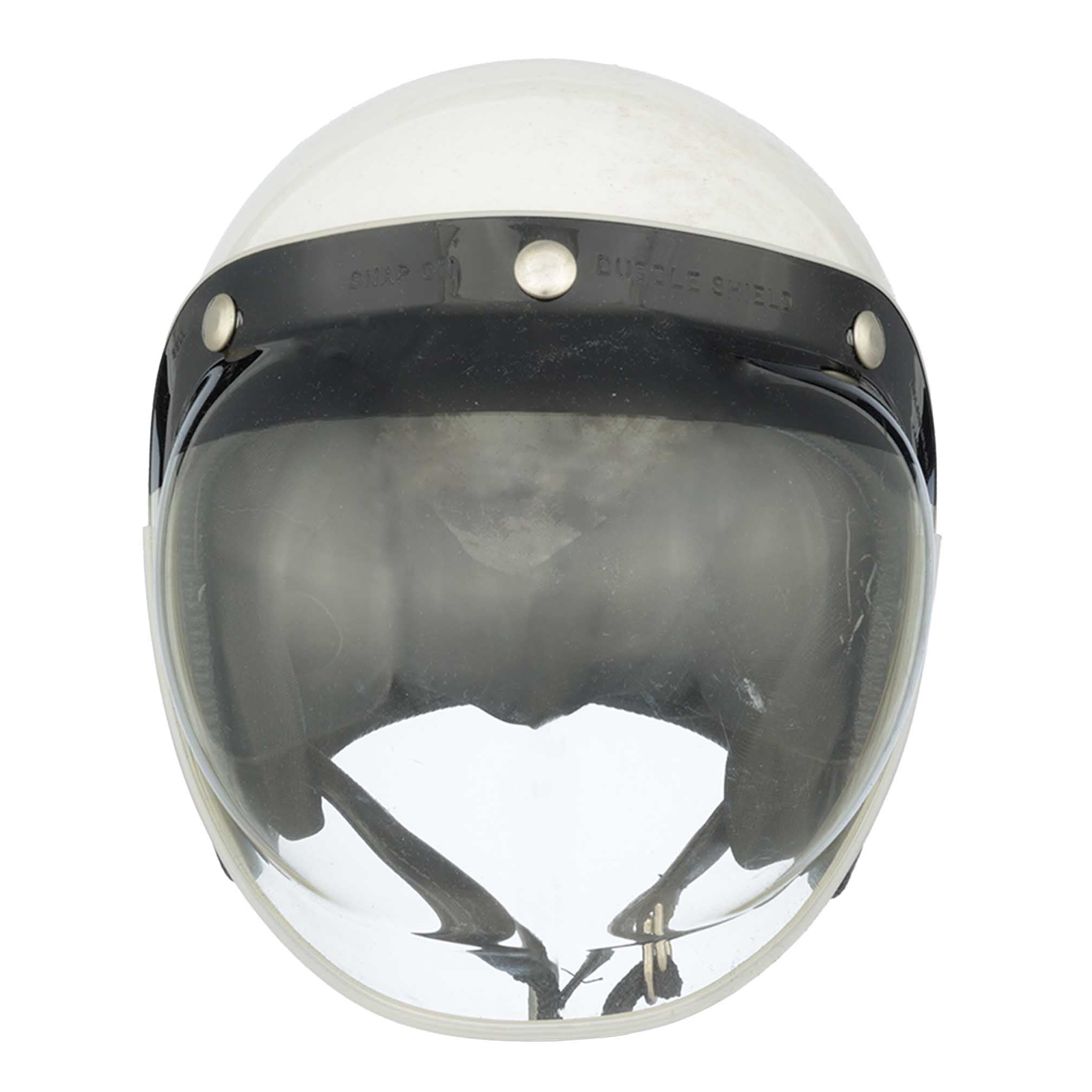 1960s Phil Hill Race Used Bubble Visor With Replica Helmet