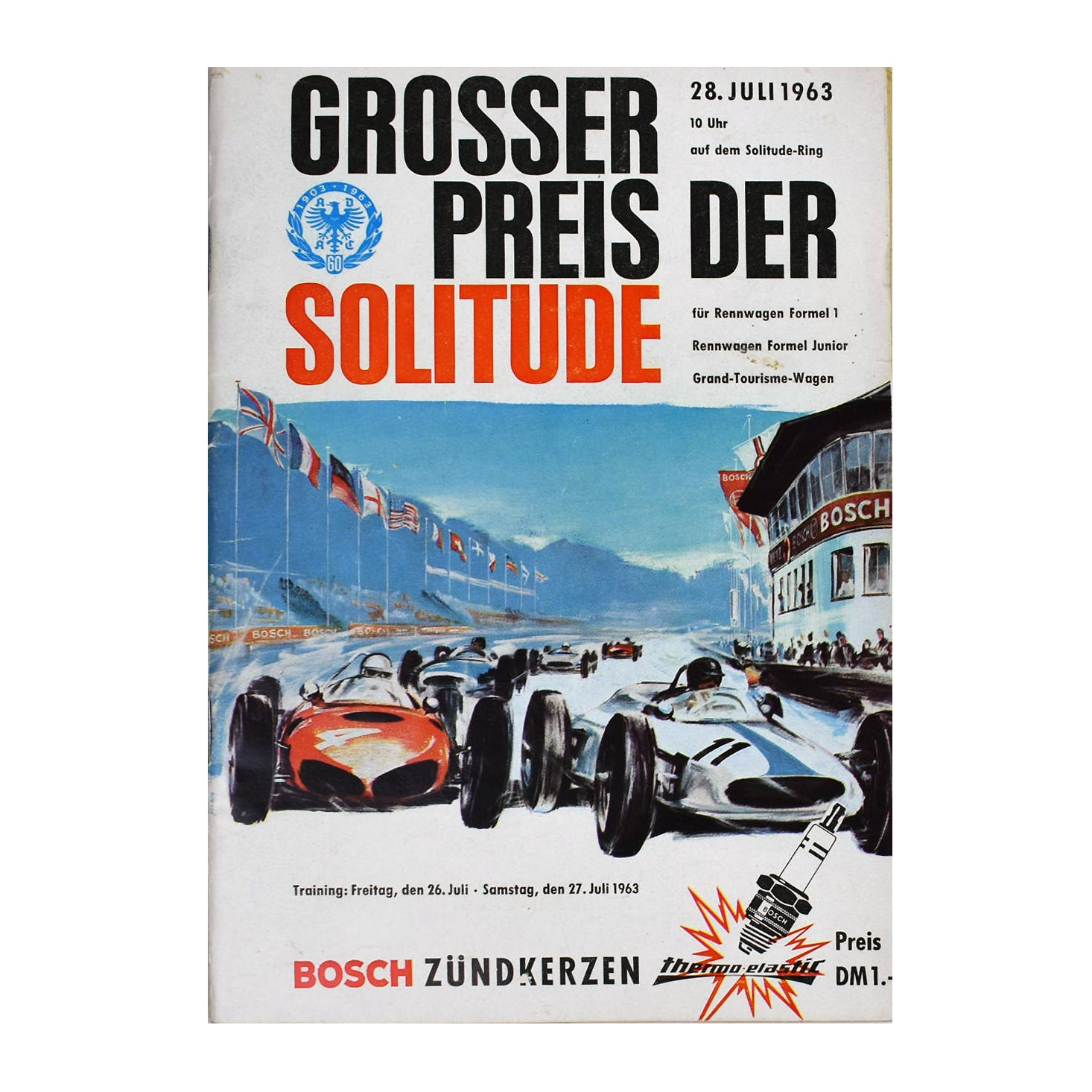 1963 Solitude Grand Prix Multi Signed F1 Program