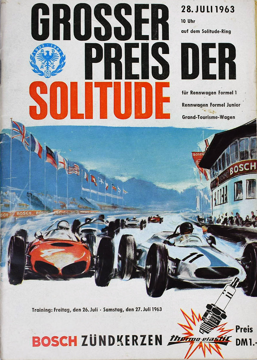 1963 Solitude Grand Prix Multi Signed F1 Program