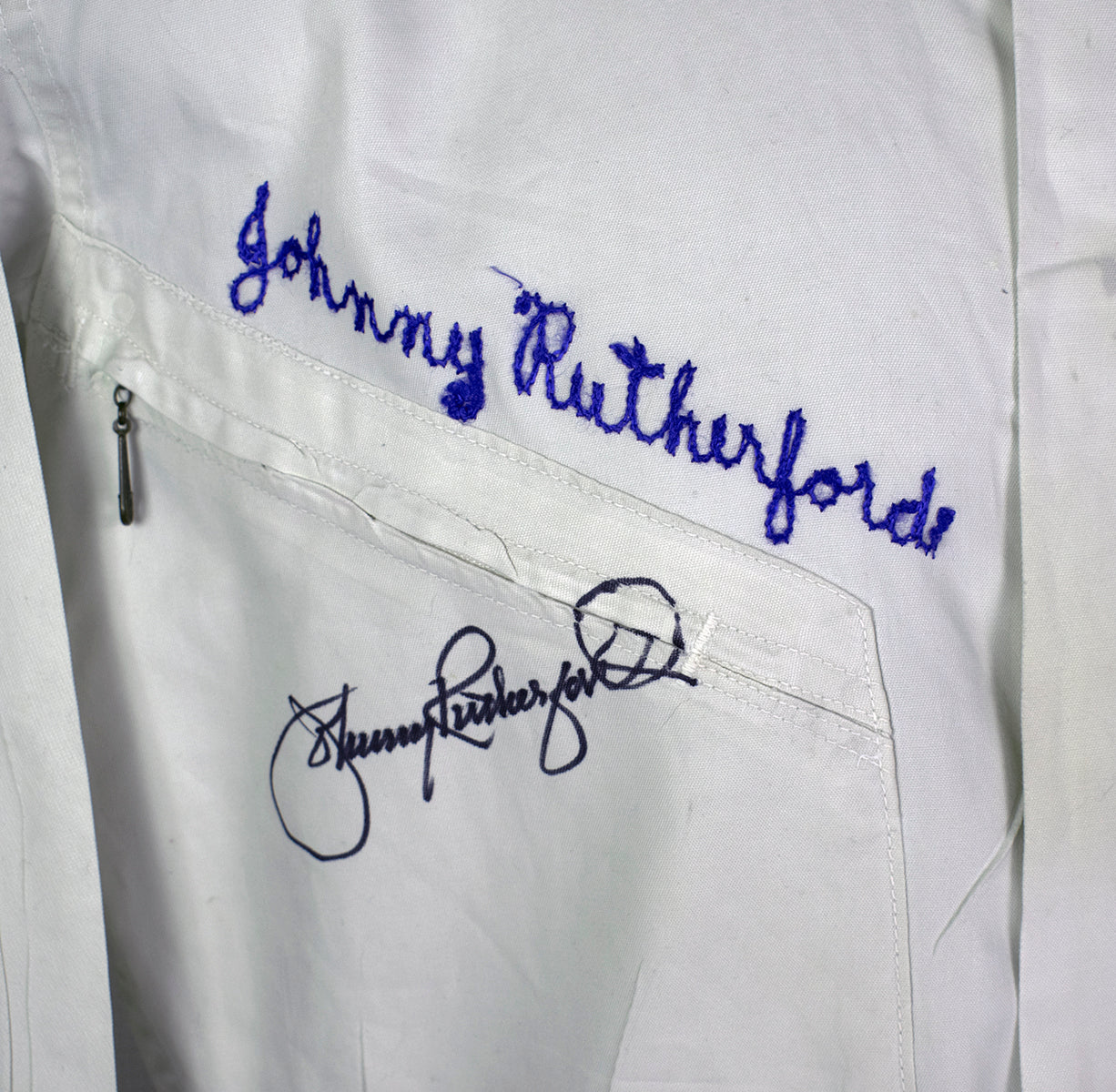 1965 Johnny Rutherford Signed Race Used Hinchman IndyCar/Sprintcar Suit