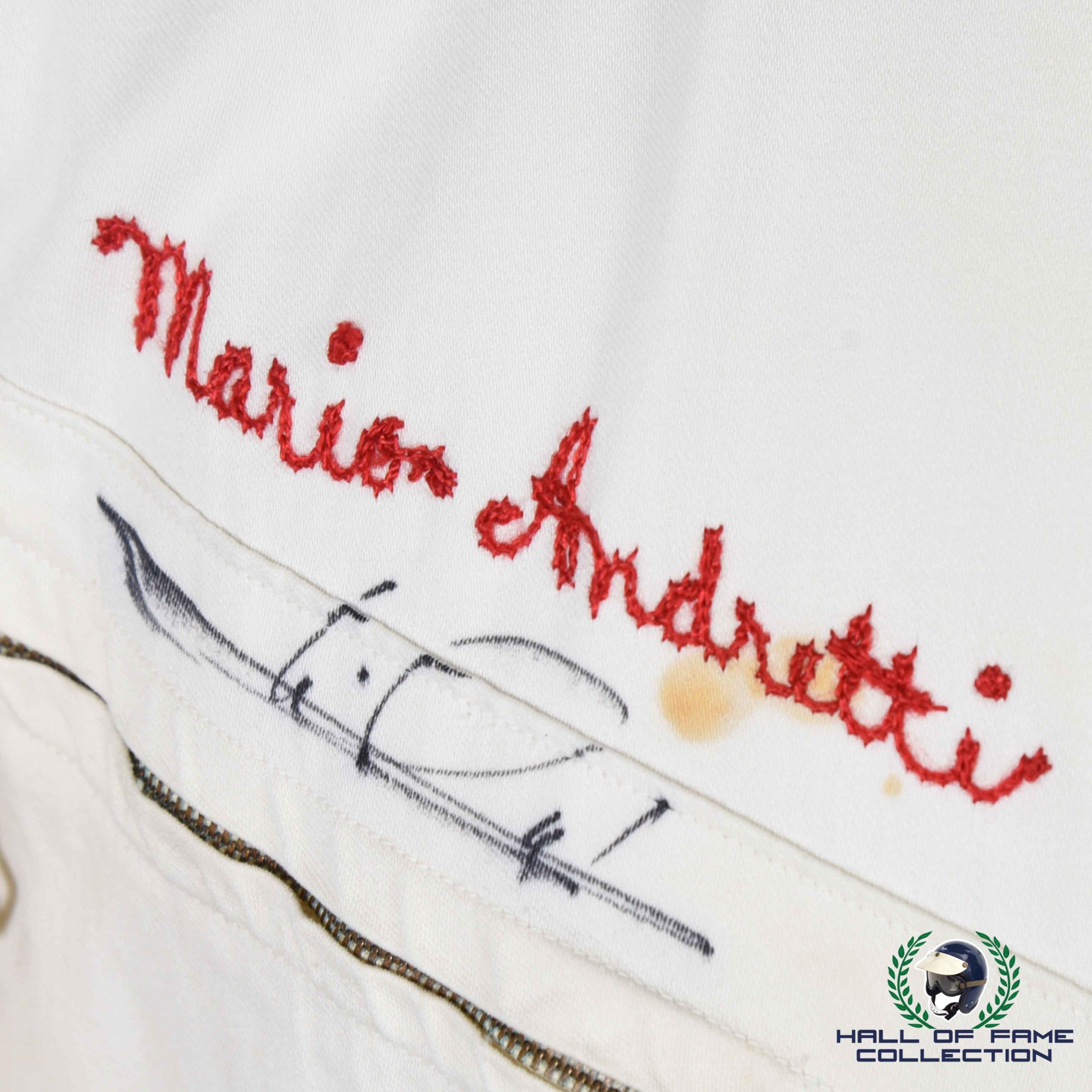 1965 Mario Andretti Signed Race Used Rookie Of The Year Hinchman Indy 500 Suit