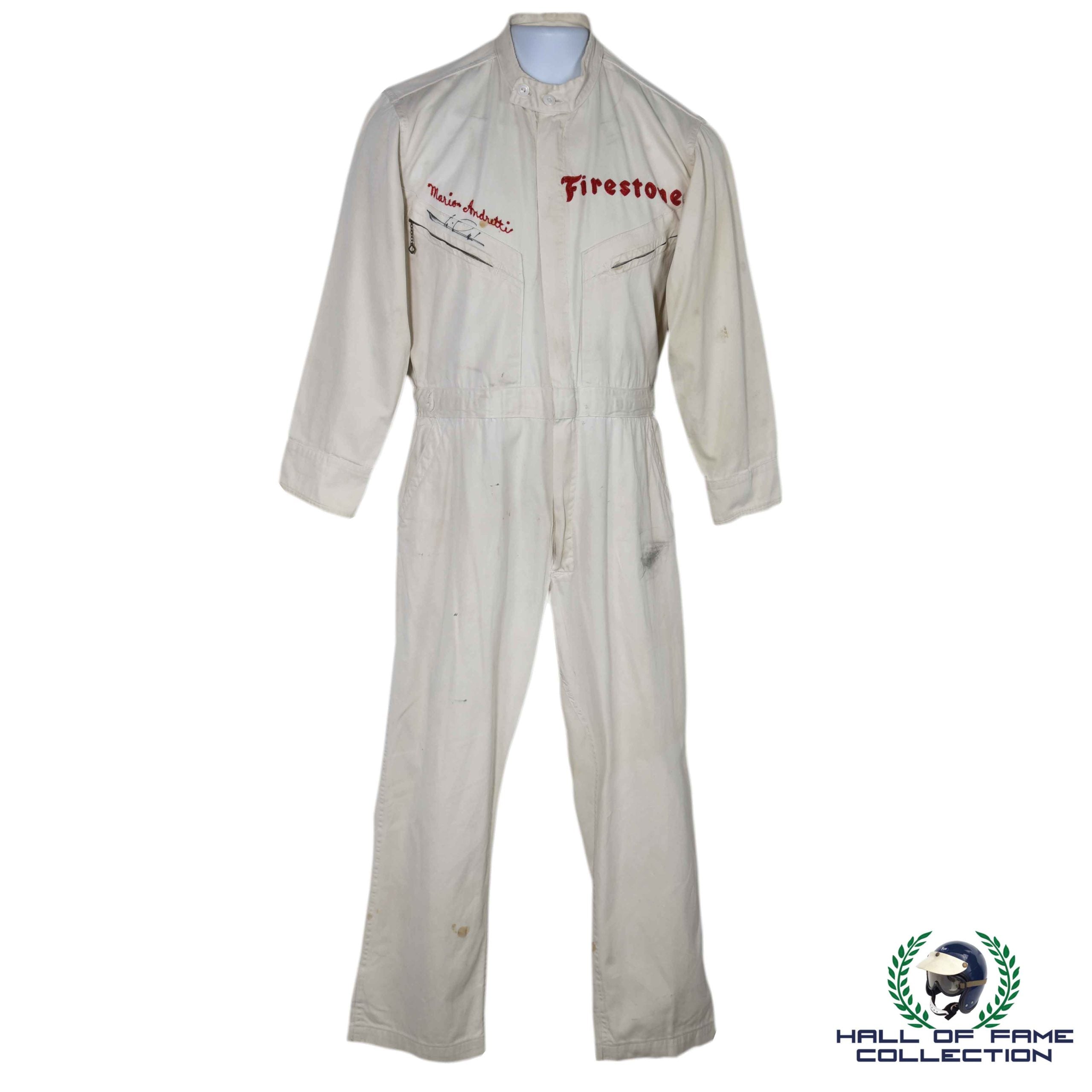 1965 Mario Andretti Signed Race Used Rookie Of The Year Hinchman Indy 500 Suit