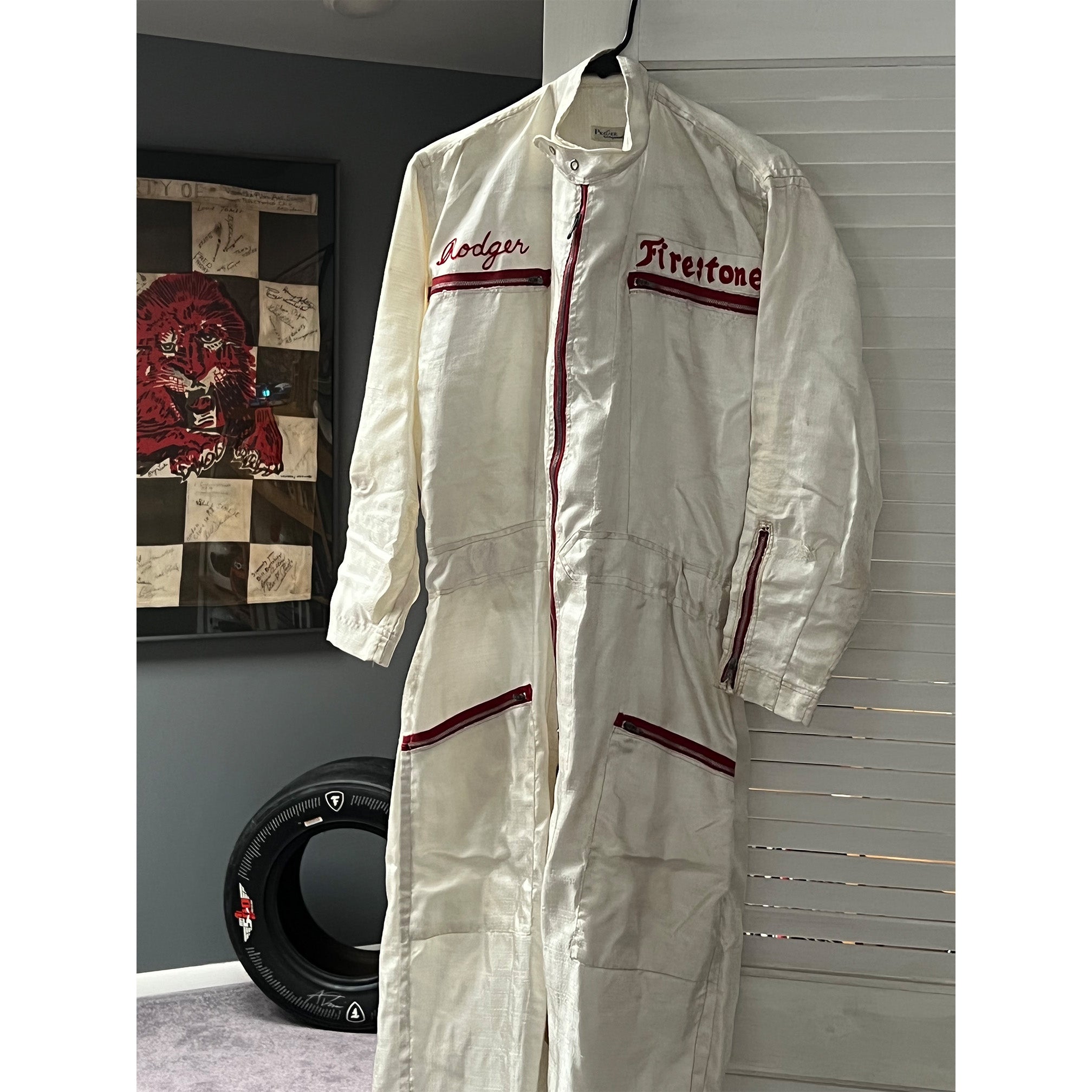 1965 Rodger Ward Rare Race Used Indy 500 Suit