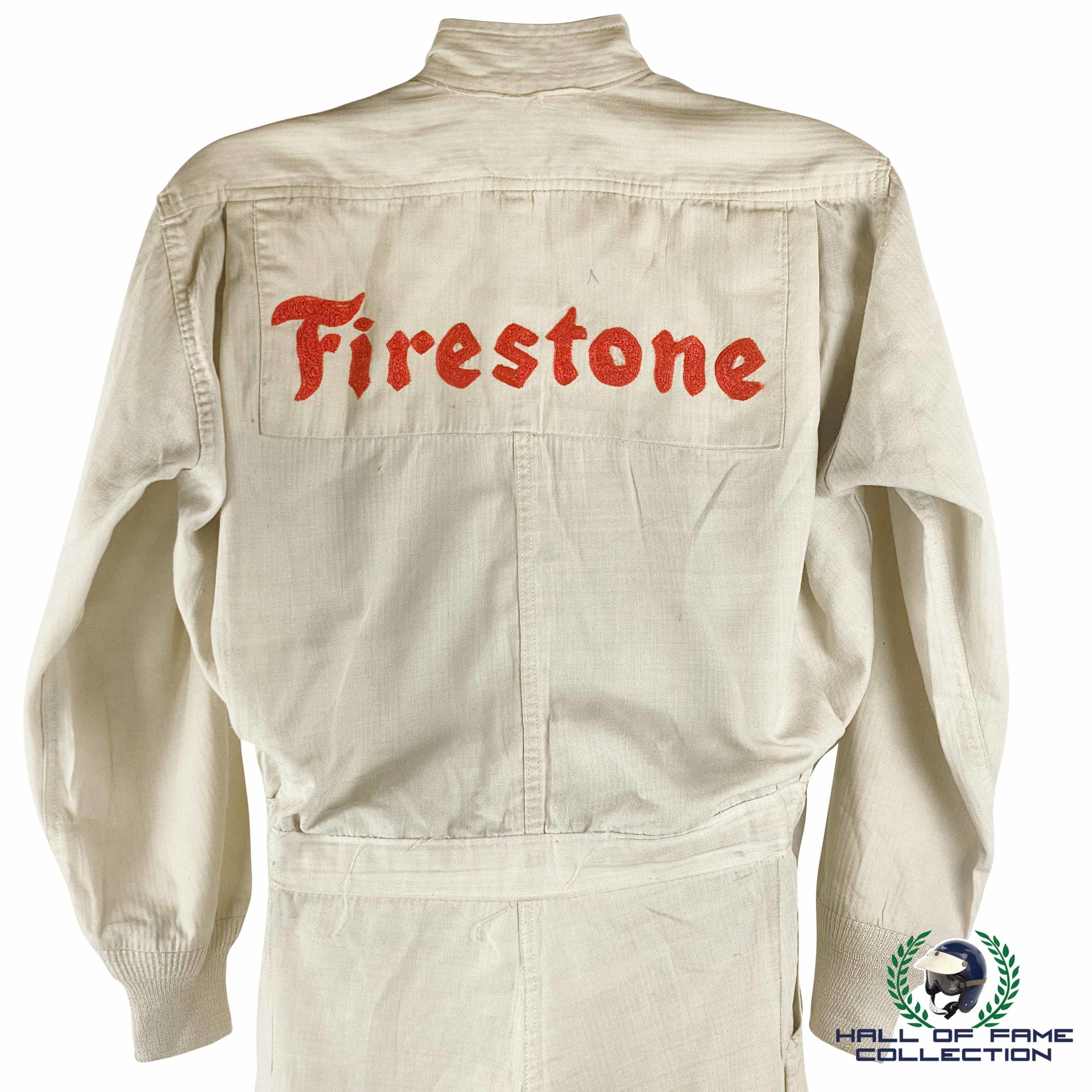 1966 Parnelli Jones Signed Race Used Firestone Hinchman Indy 500 / Nascar Suit