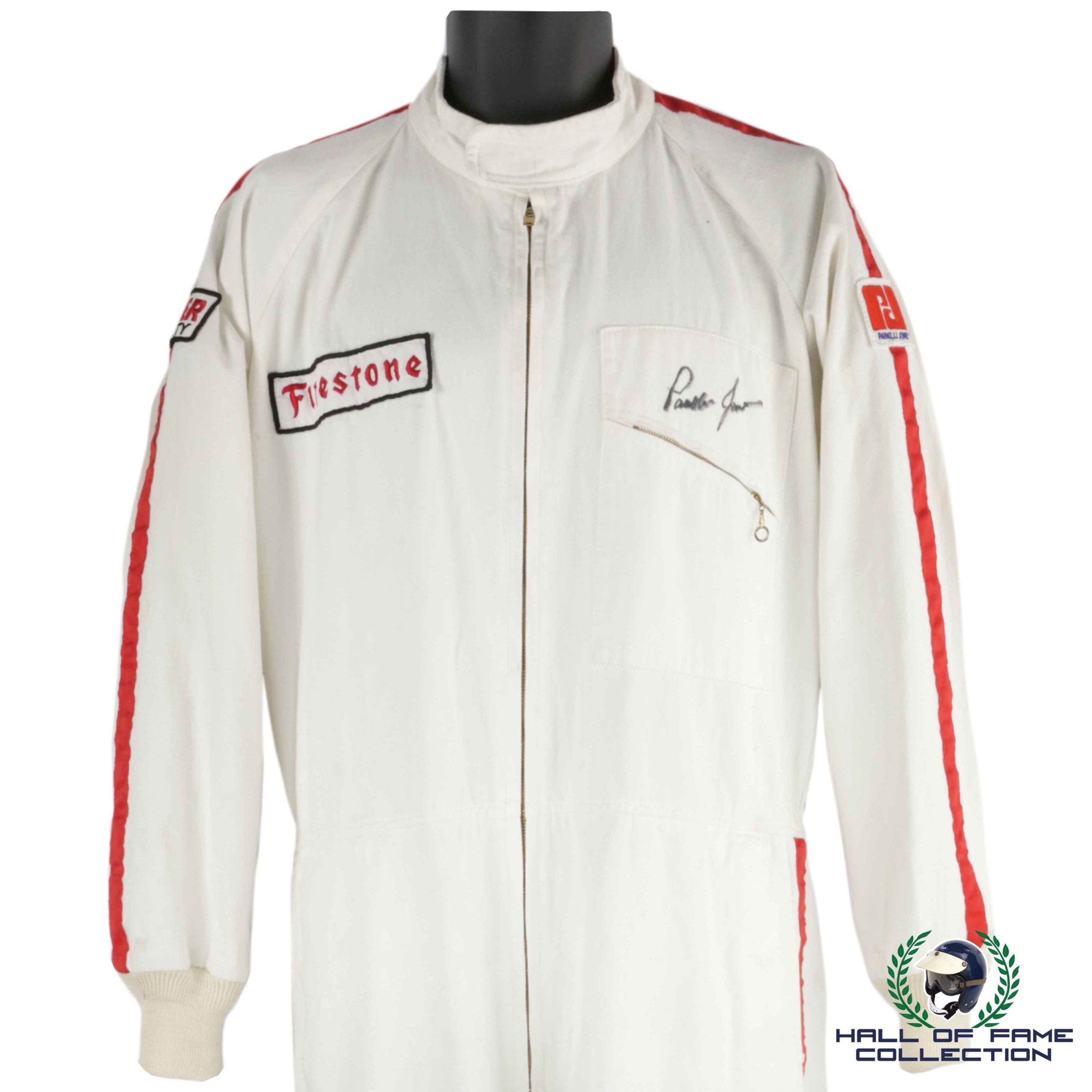 1967 Parnelli Jones Signed Race Used Firestone Racing Suit