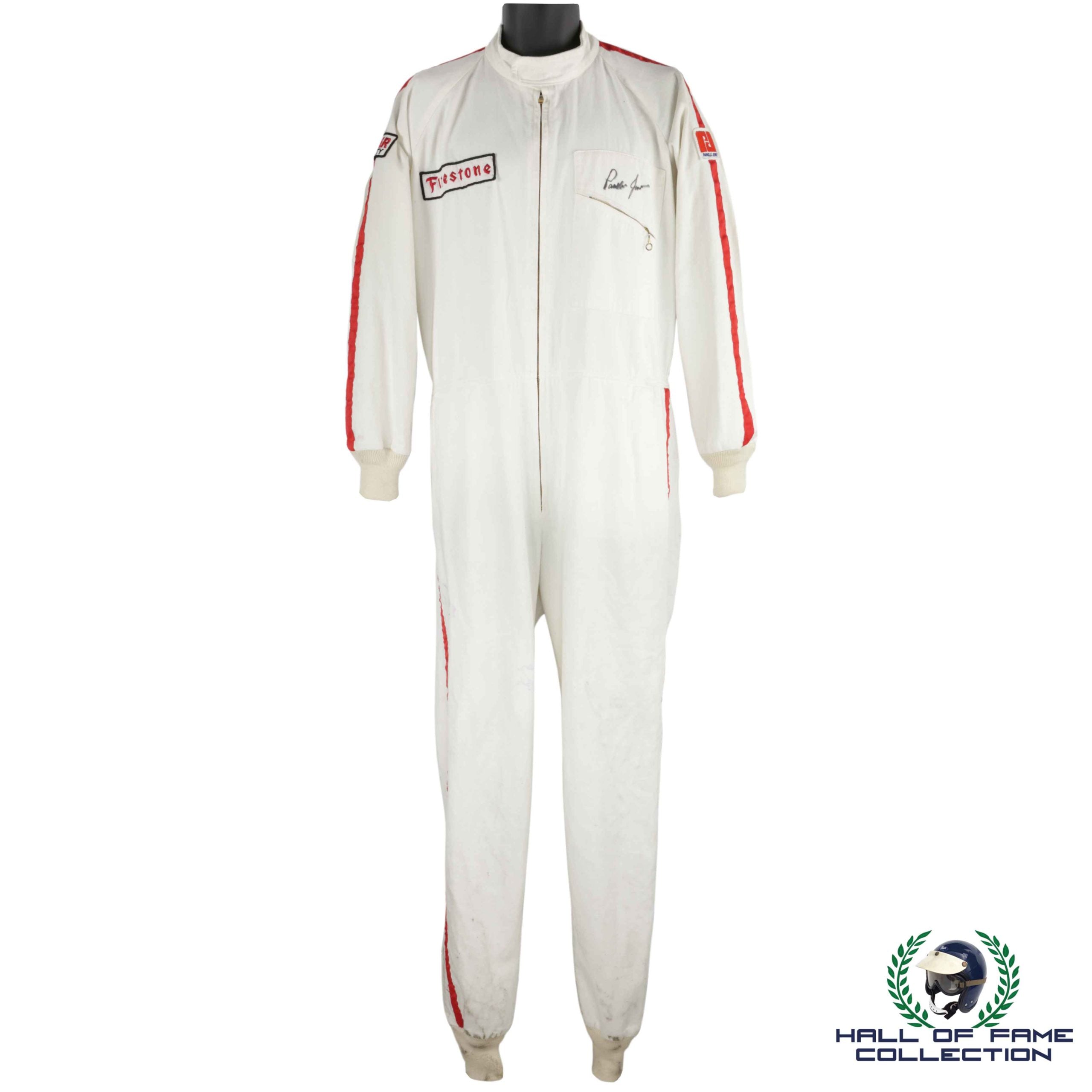 1967 Parnelli Jones Signed Race Used Firestone Racing Suit