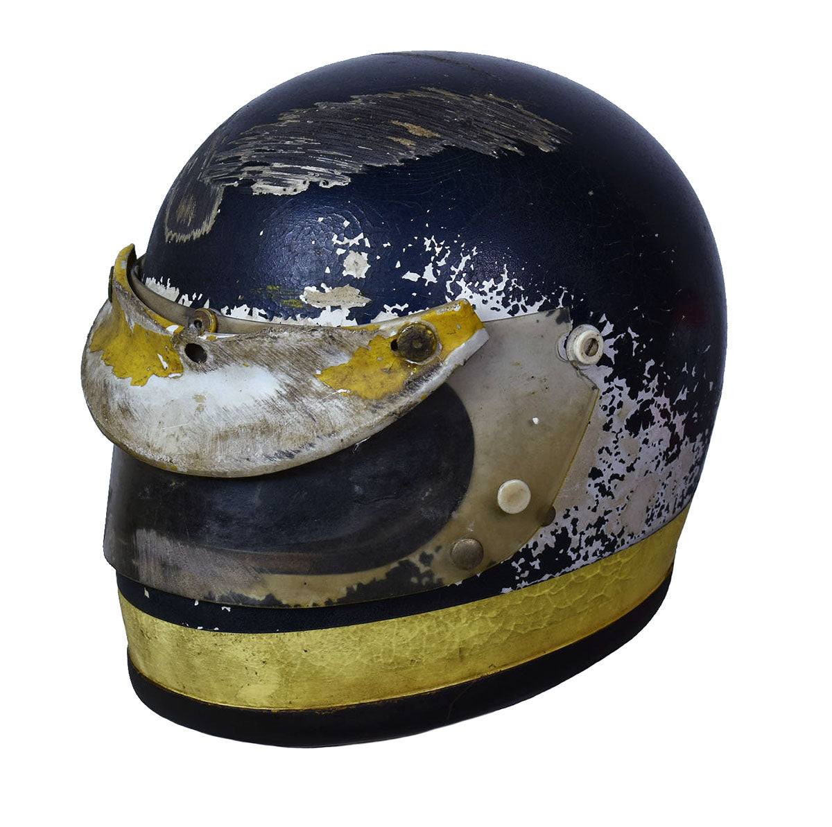 1969 Ronnie Peterson Race Used and Crashed Bell Toptex F3 Helmet