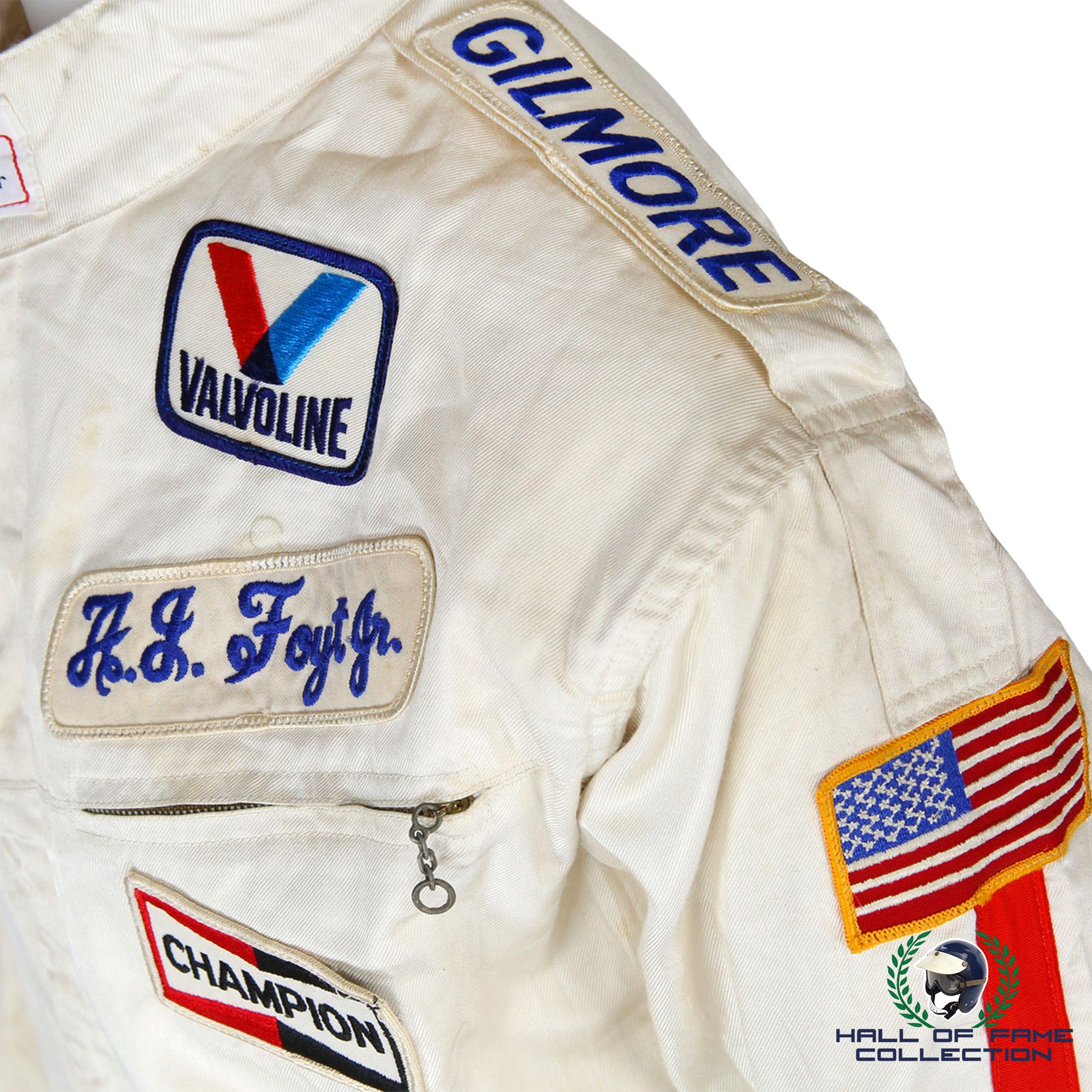 1985 A.J Foyt Race Worn Gilmore Racing Indy 500 Suit