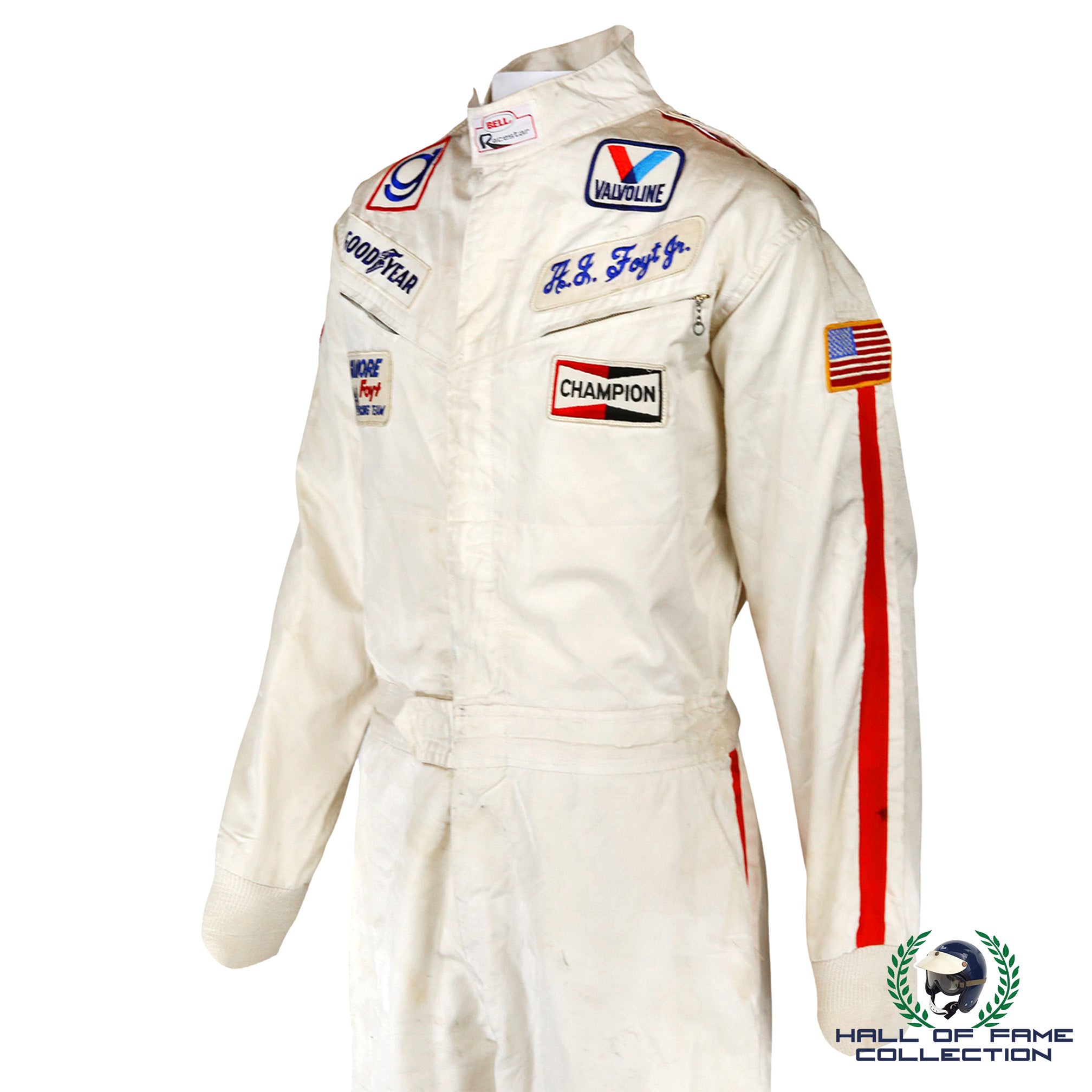 1985 A.J Foyt Race Worn Gilmore Racing Indy 500 Suit