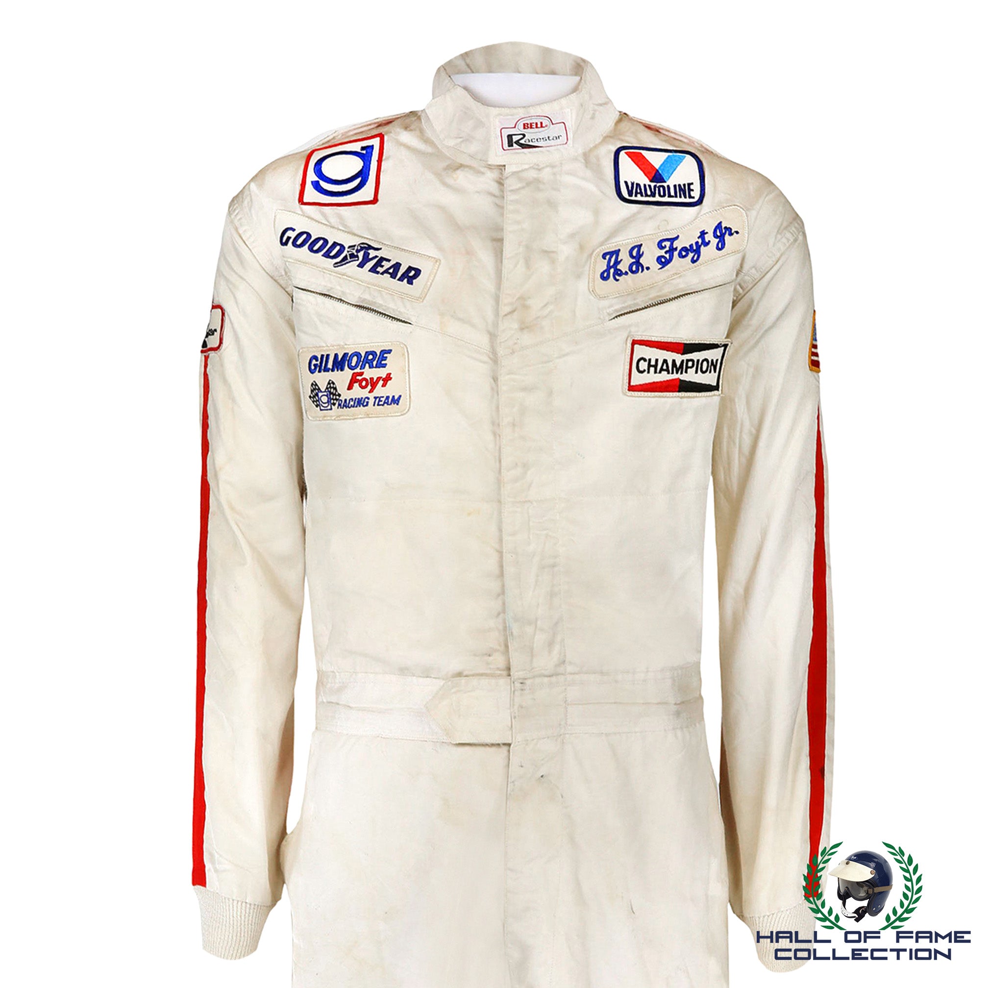 1985 A.J Foyt Race Worn Gilmore Racing Indy 500 Suit